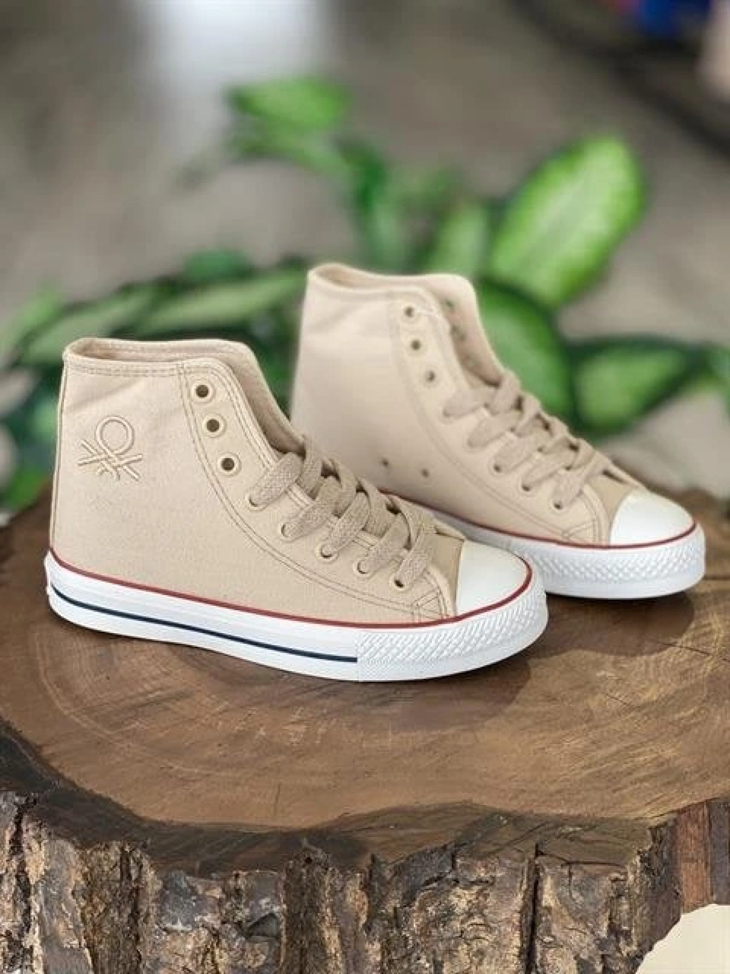 Benetton Bej Converse Spor Ayakkabı 30628