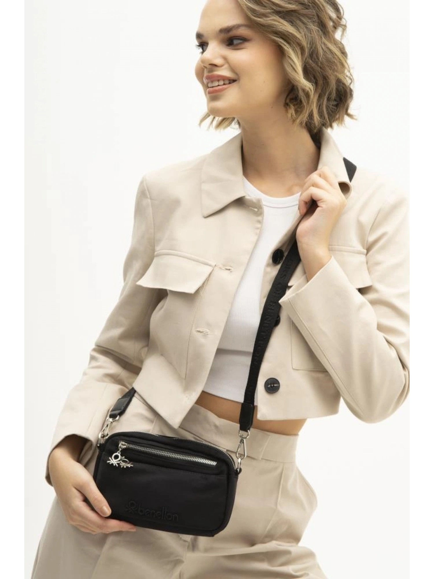 Benetton Fermuarlı Küçük Çapraz Çanta BNT1204