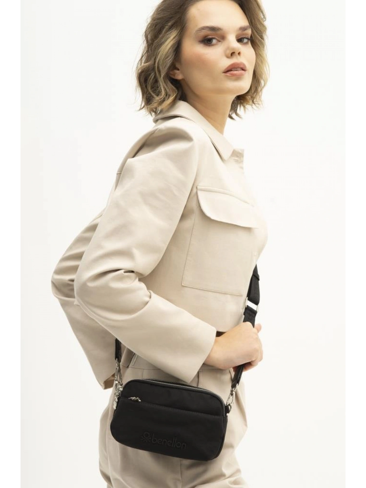 Benetton Fermuarlı Küçük Çapraz Çanta BNT1205