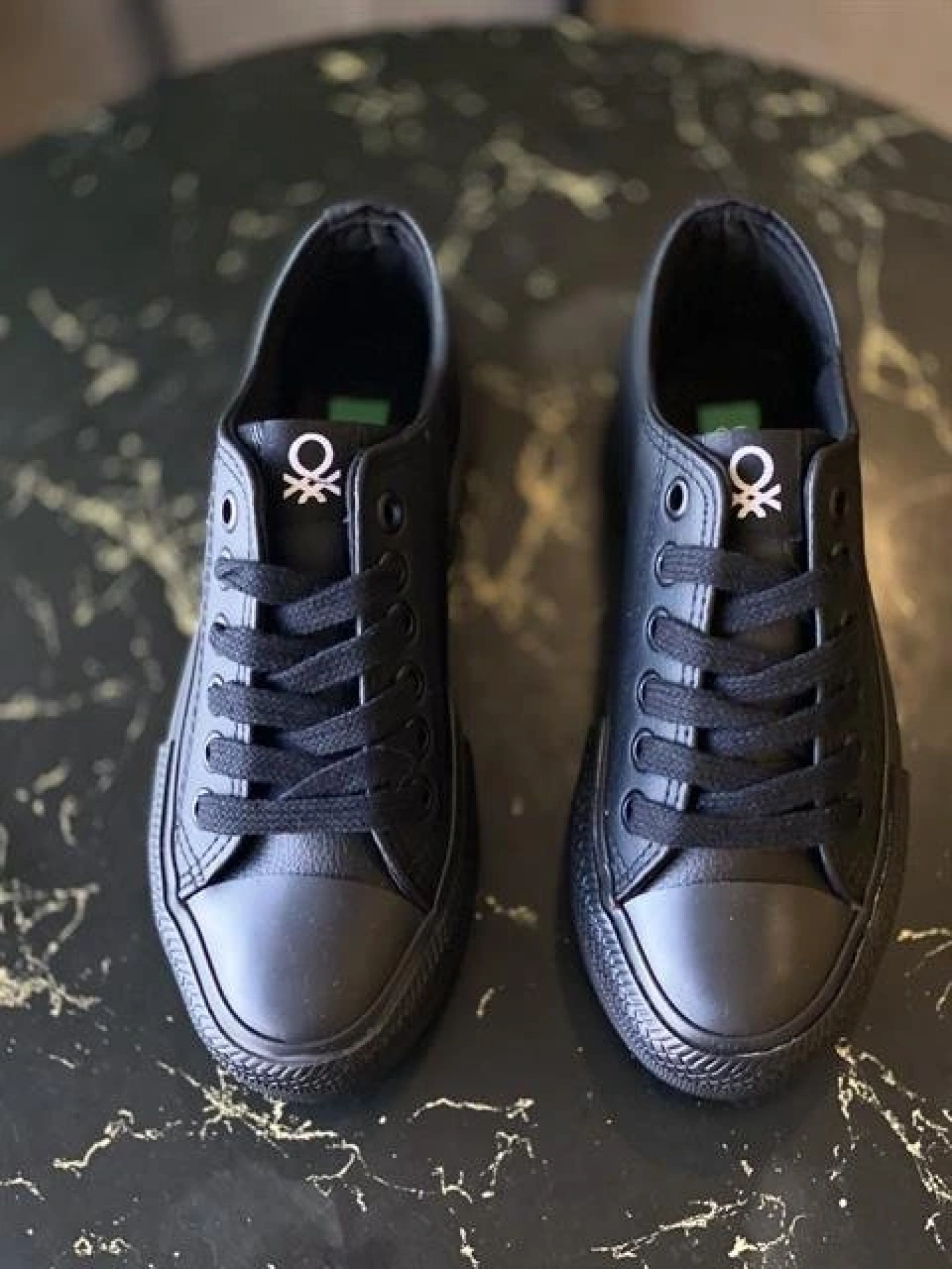 Benetton Konvers Yüksek Taban Deri Ayakkabı BN31131