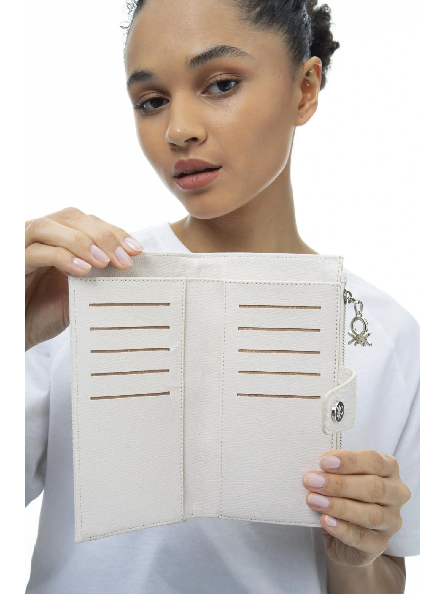 Benetton Monogram Yazılı Renkli Cüzdan BNT1038