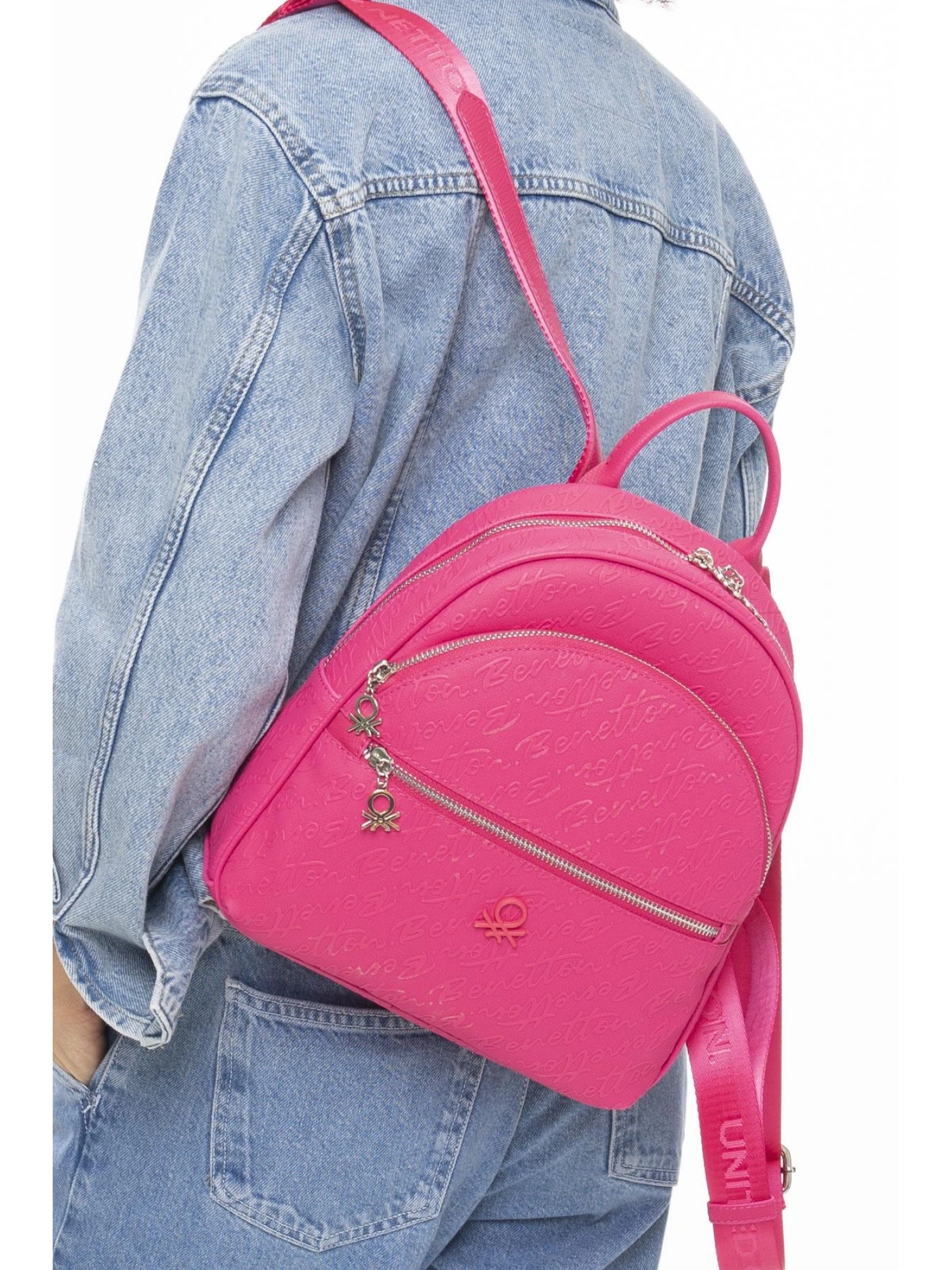 Benetton Monogram Yazılı Sırt Çantası BNT1066