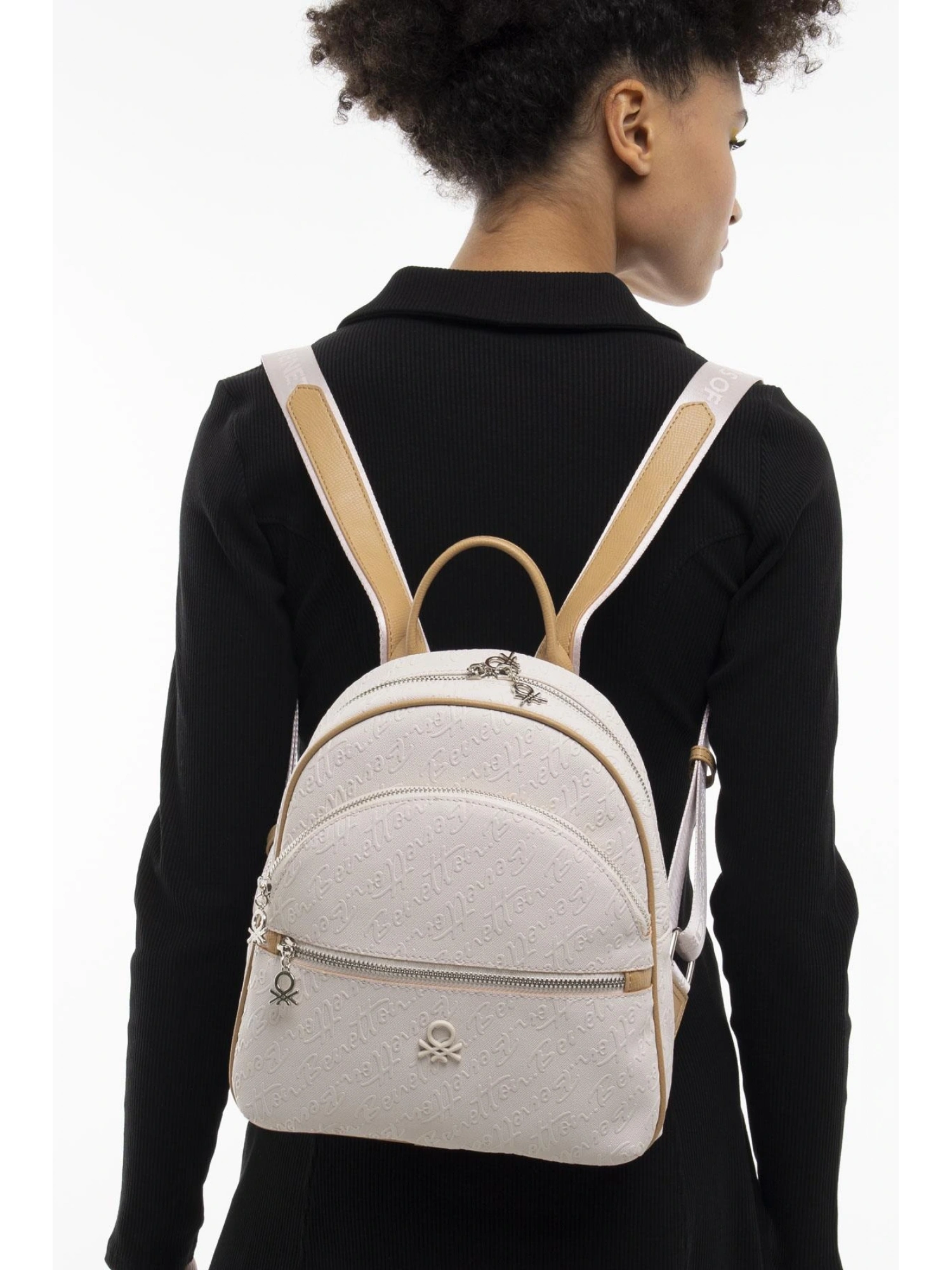 Benetton Monogram Yazılı Sırt Çantası BNT1066