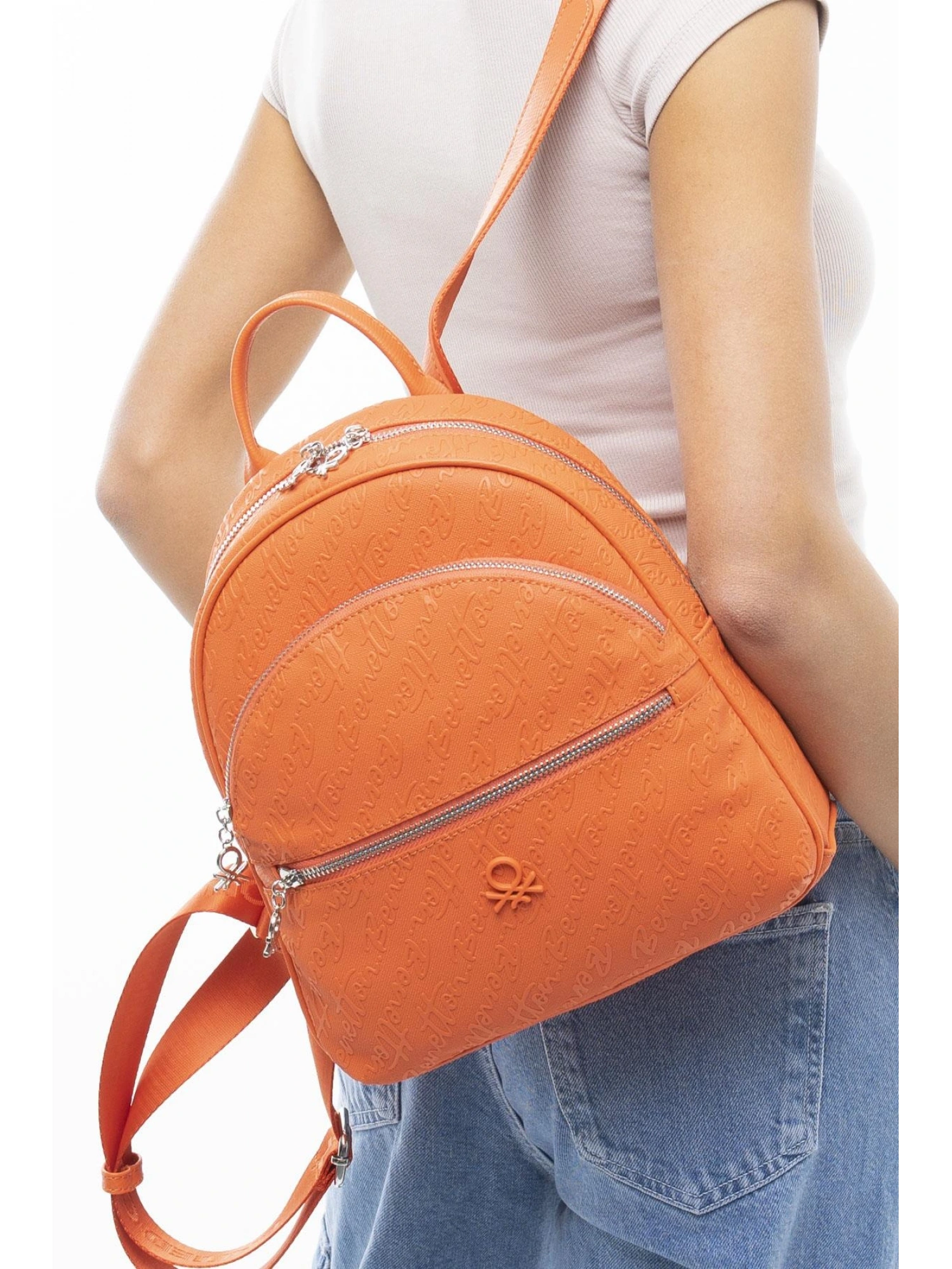 Benetton Monogram Yazılı Sırt Çantası BNT1066