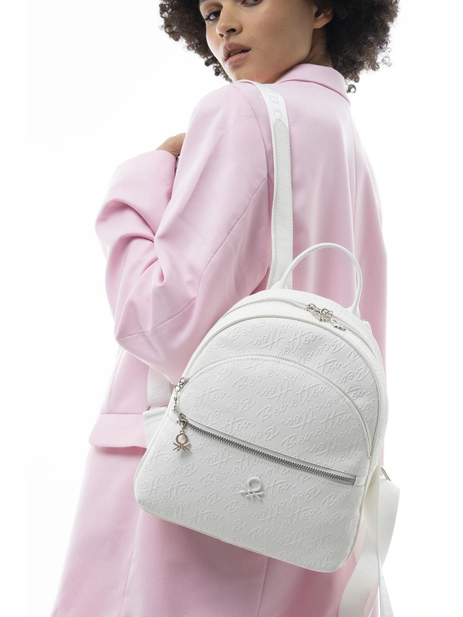 Benetton Monogram Yazılı Sırt Çantası BNT1066