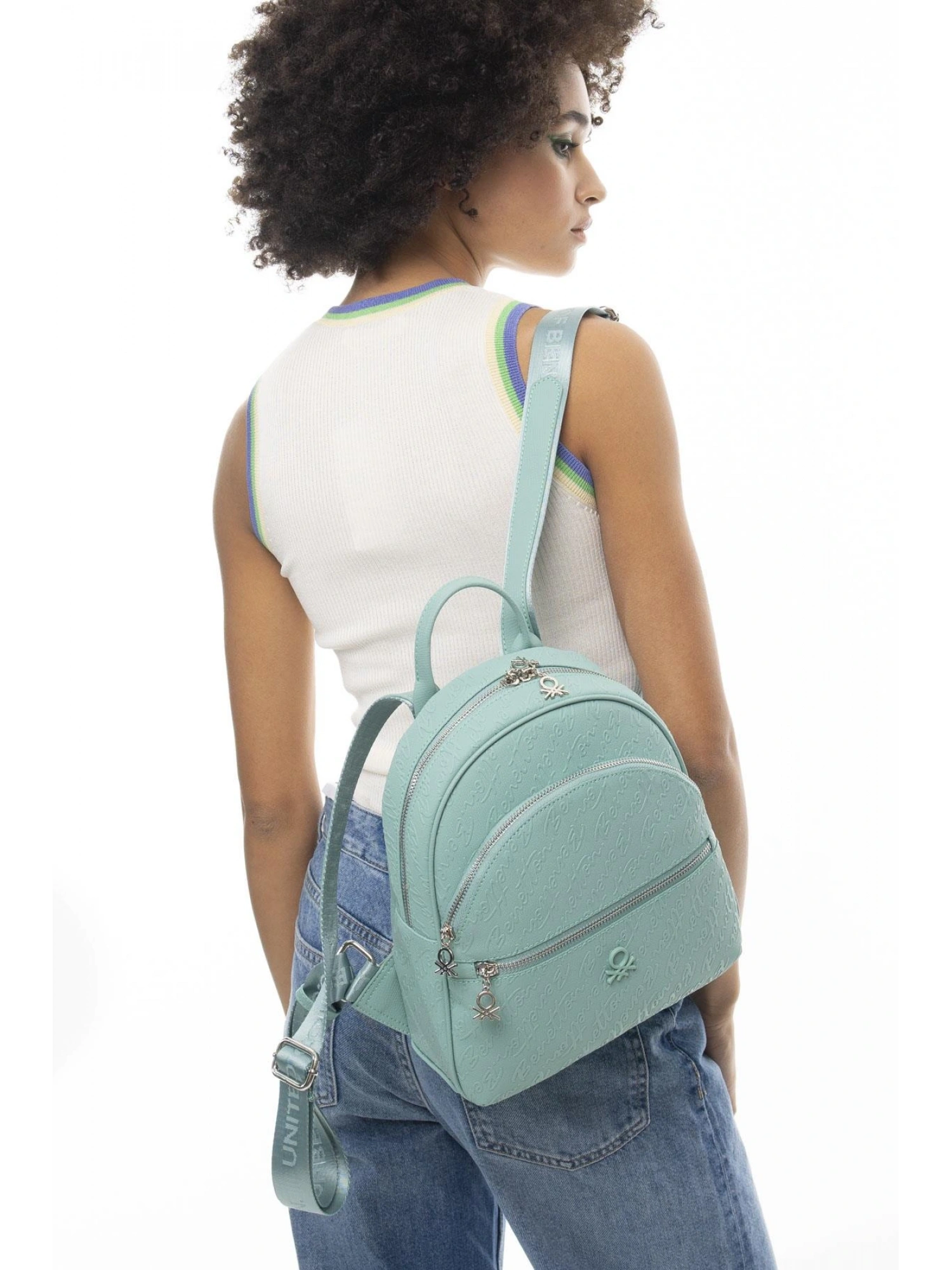 Benetton Monogram Yazılı Sırt Çantası BNT1066