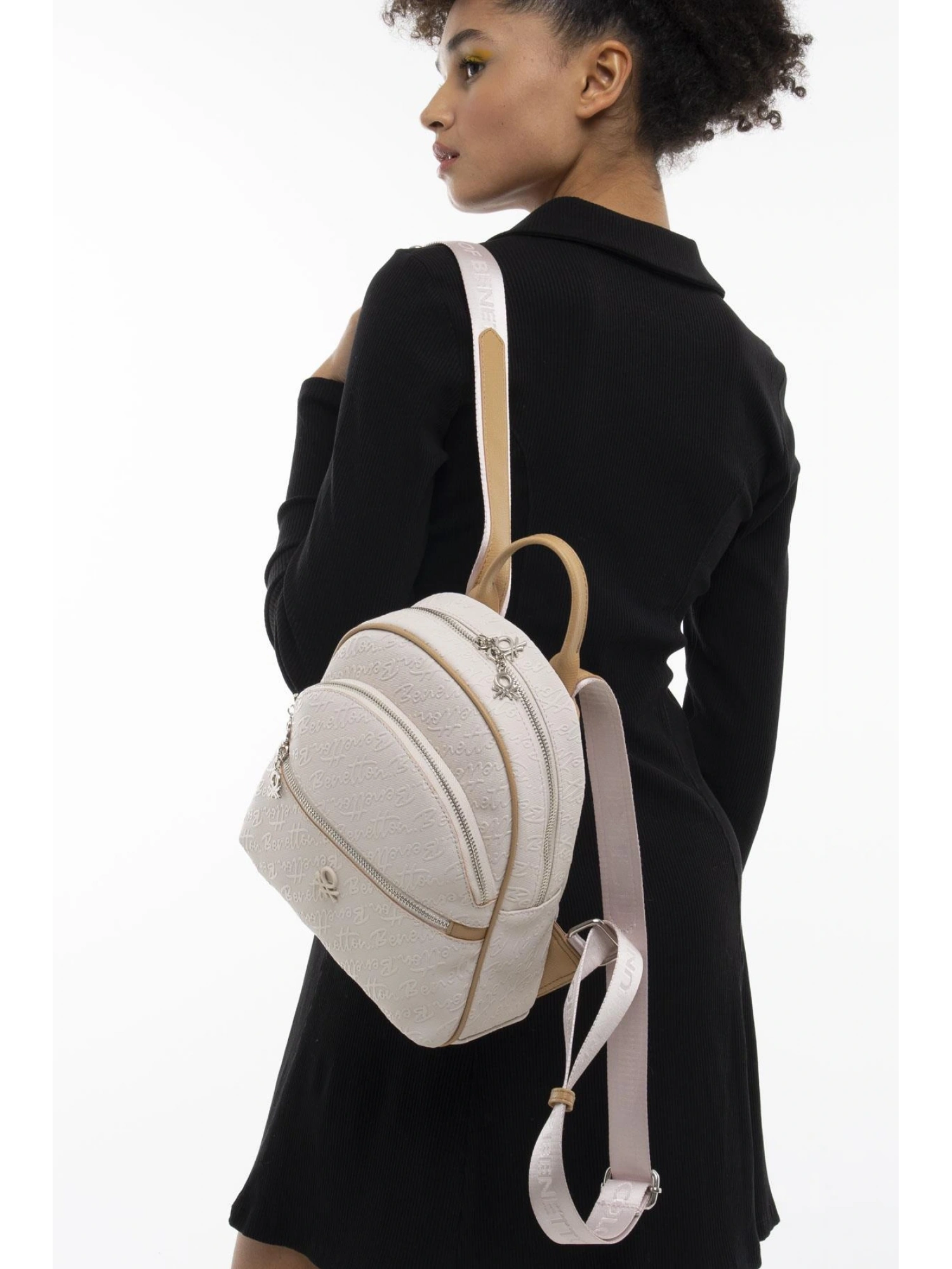 Benetton Monogram Yazılı Sırt Çantası BNT1066