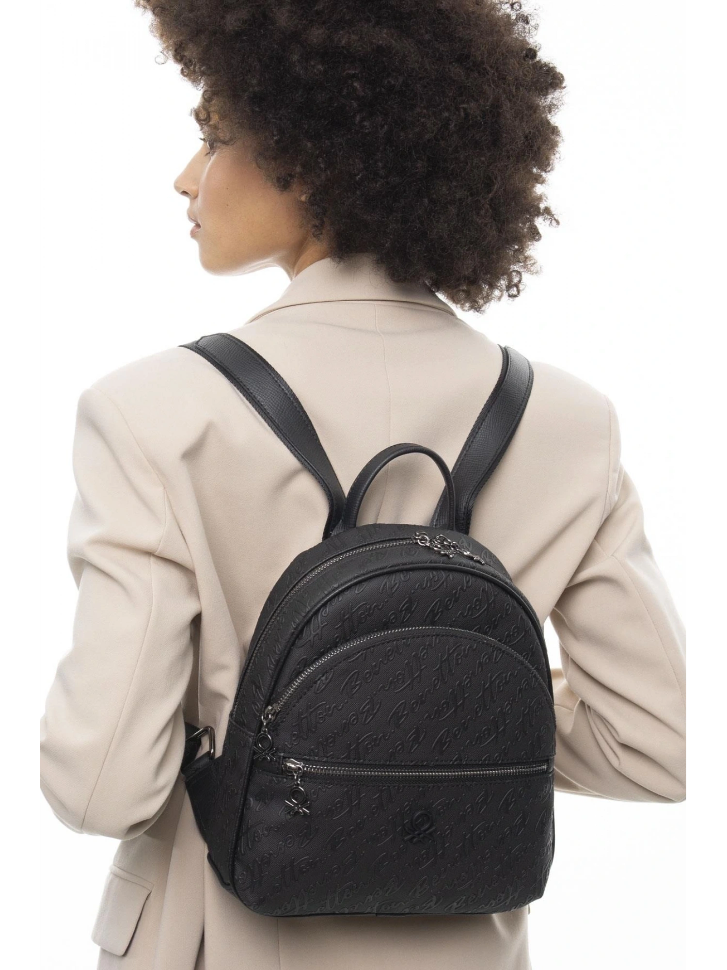 Benetton Monogram Yazılı Sırt Çantası BNT1066