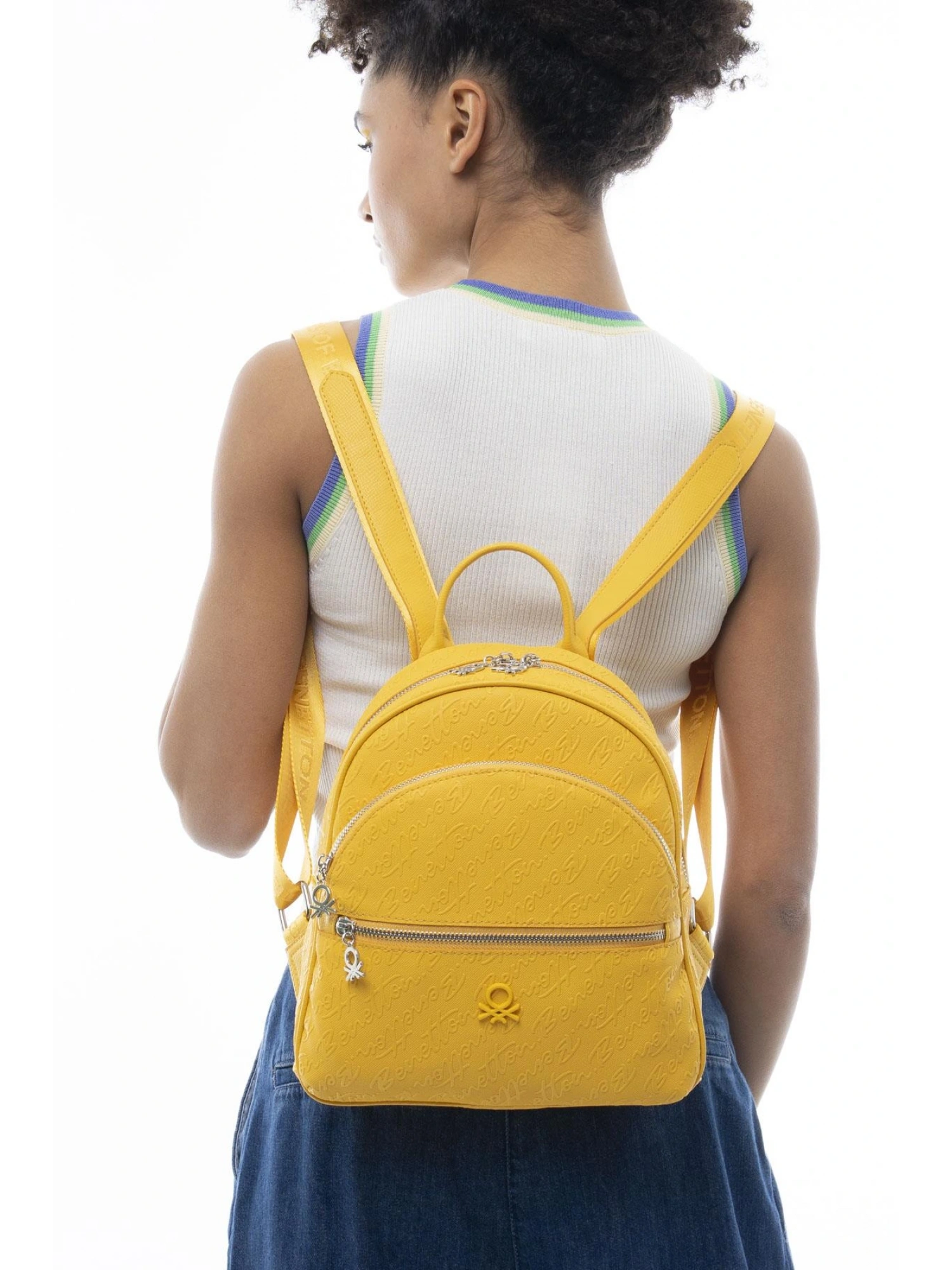 Benetton Monogram Yazılı Sırt Çantası BNT1066