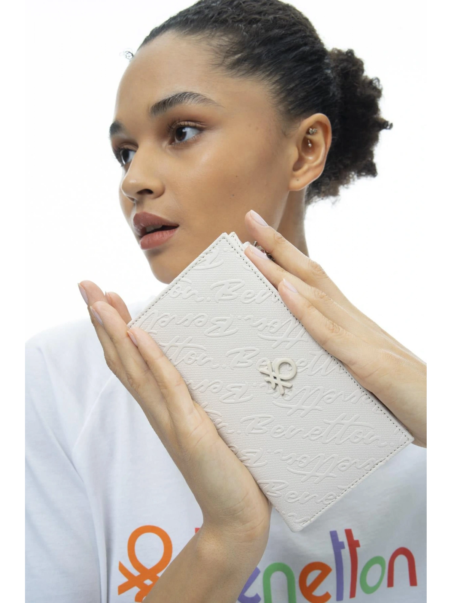 Benetton Yazılı Büyük İnce Cüzdan BNT988