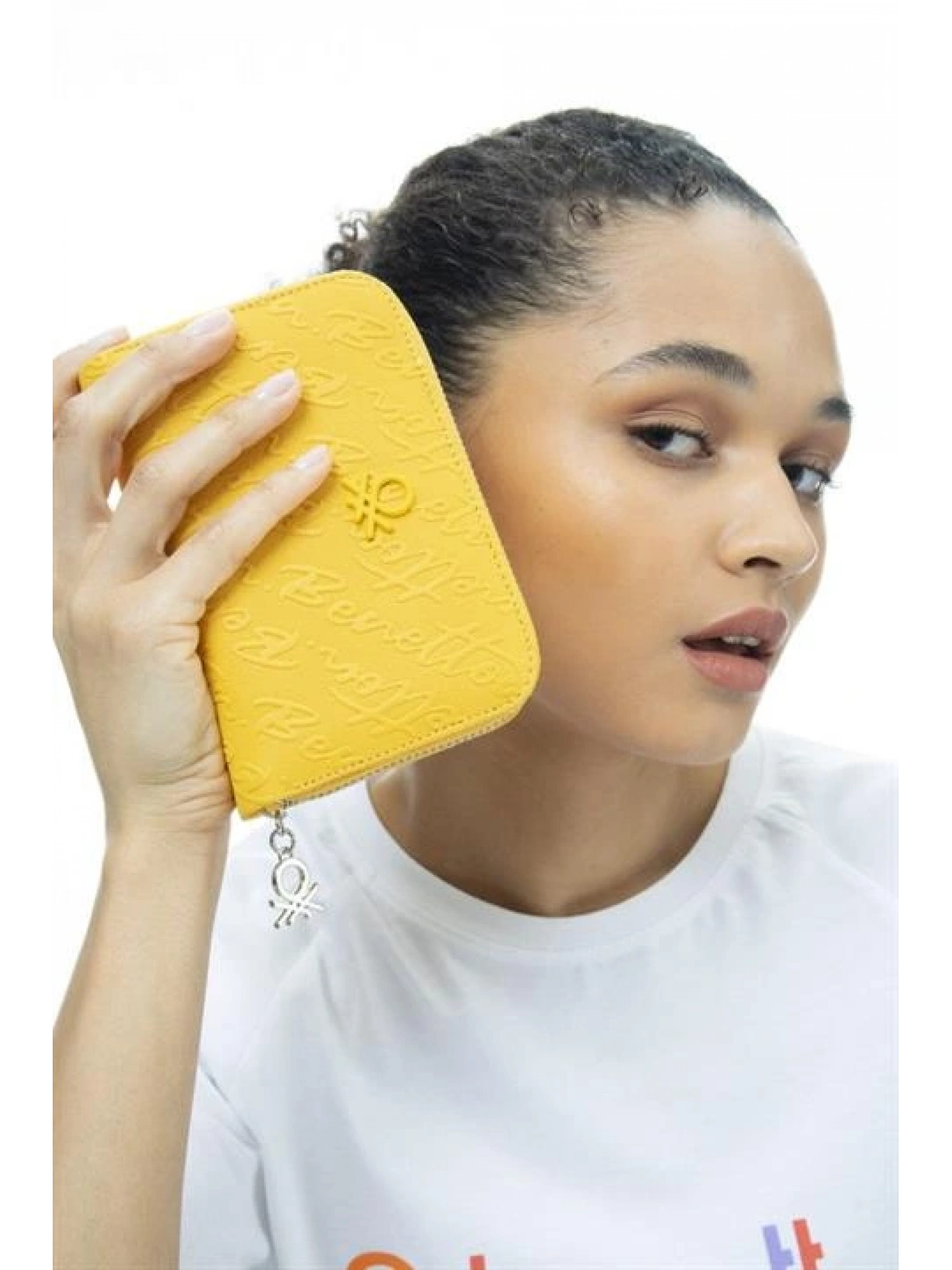 Benetton Yazılı Fermuarlı Cüzdan BNT984