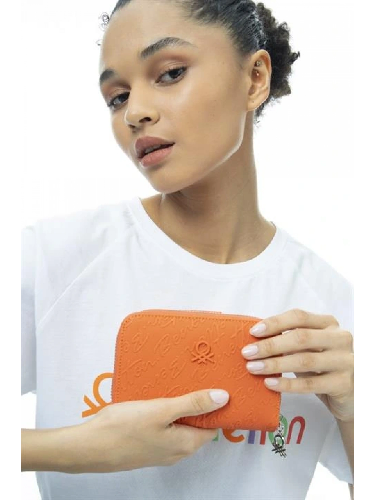 Benetton Yazılı Fermuarlı Cüzdan BNT984