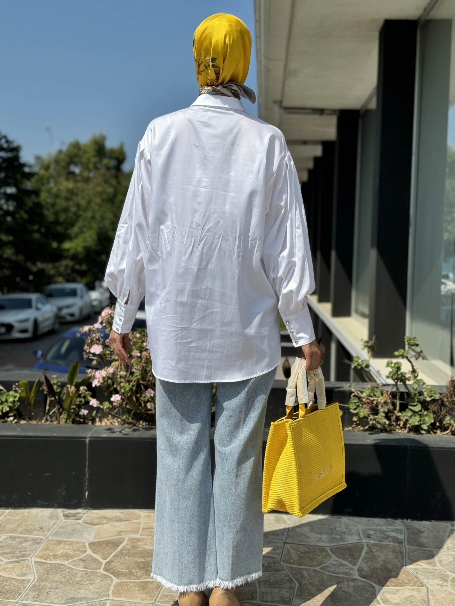 Ghisa Göğüs Ve Kol Detaylı Manişetli Poplin Gömlek 4525