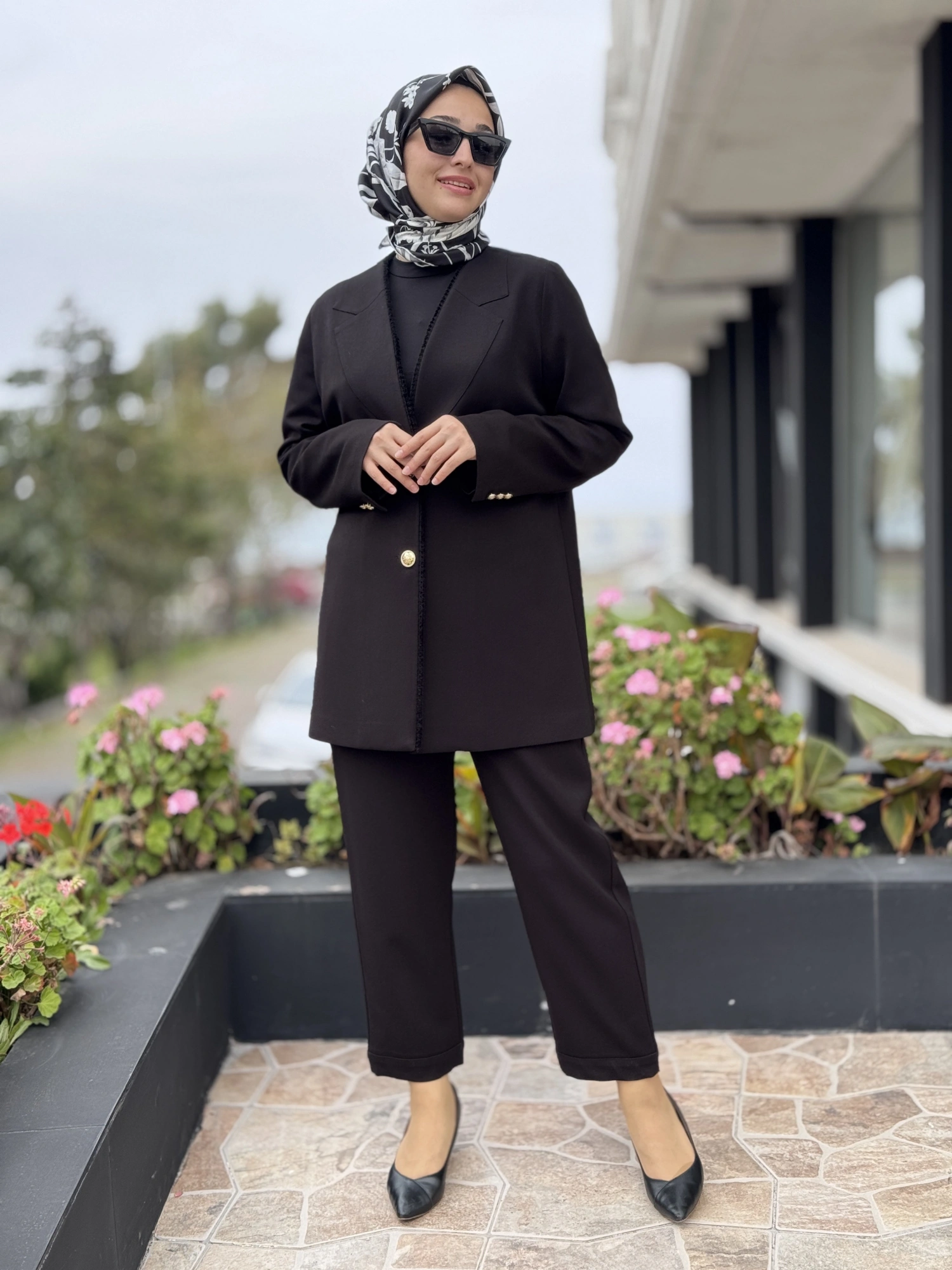Ghisa Gold Düğmeli Blazer Ceket Pantolon Takım 3263