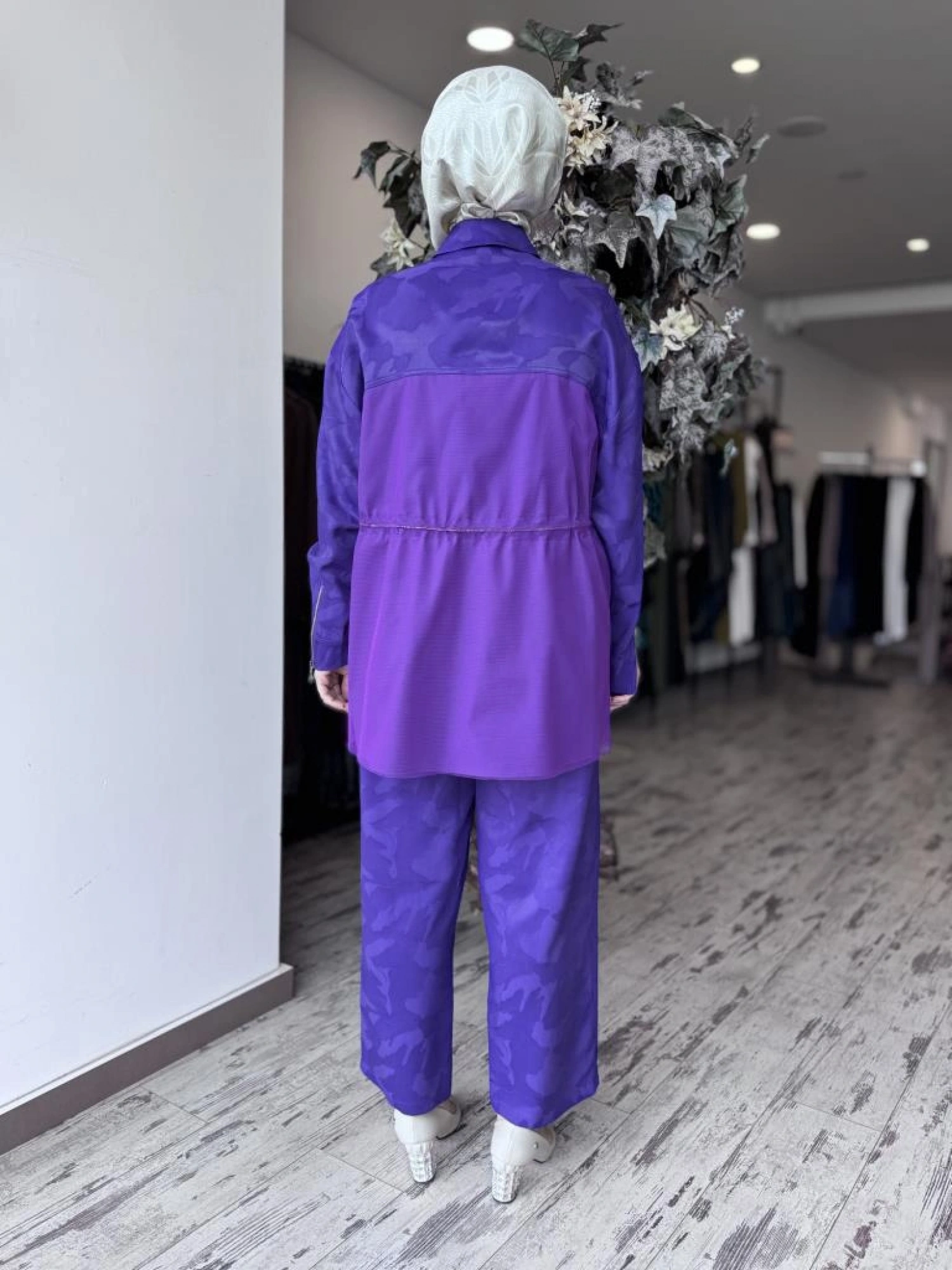 Ghisa Kamuflaj Desen Çıtçıtlı Ceket Pantolon Takım 4082