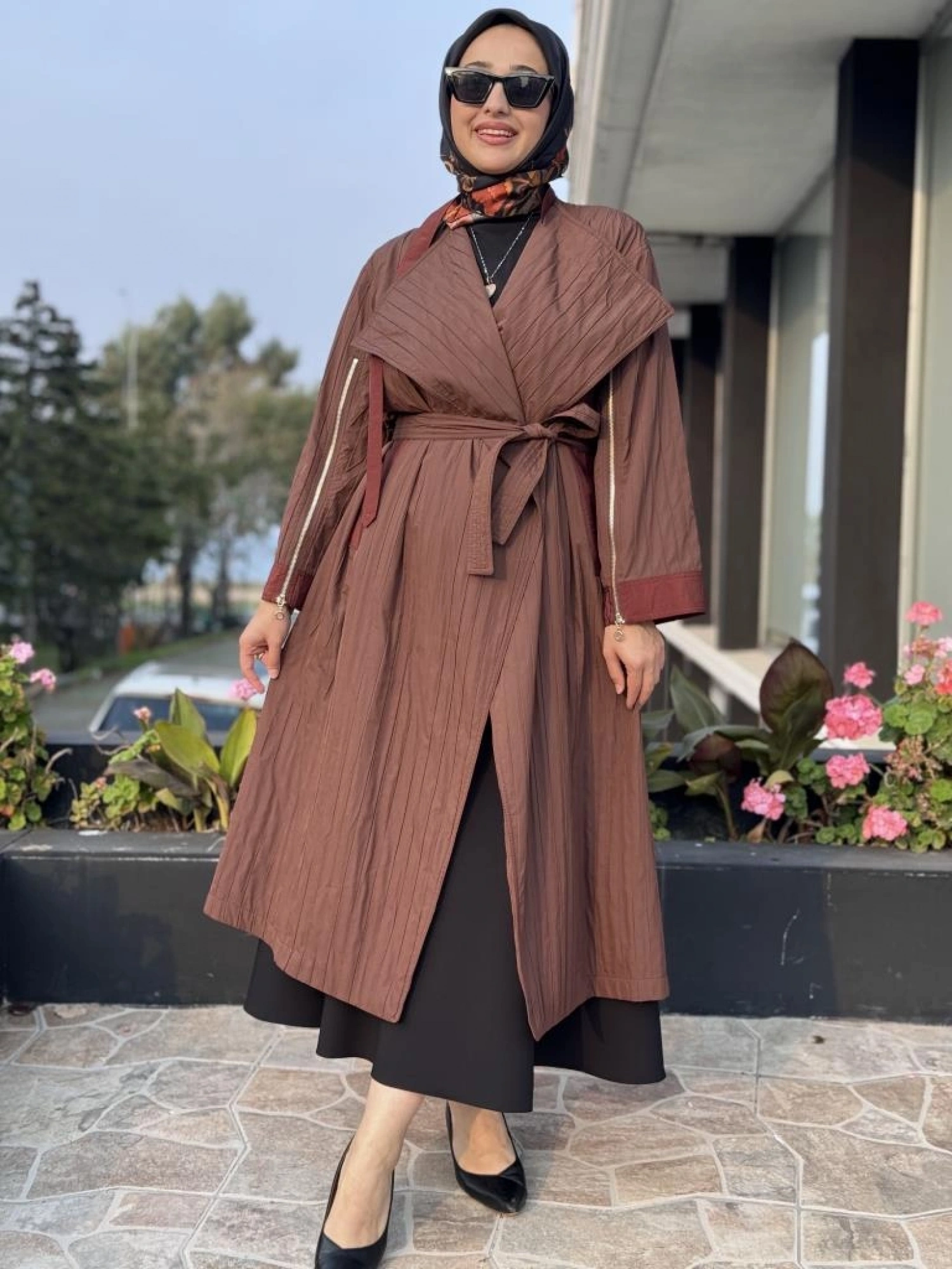 Ghisa Kolları Fermuar Detaylı Tafta Kap G2684