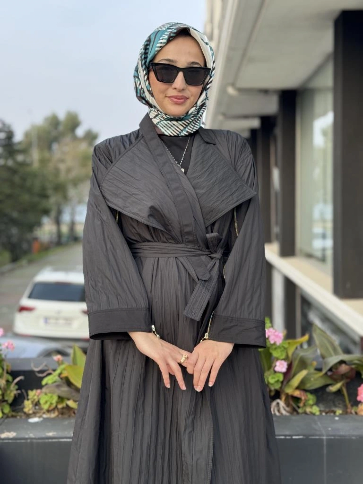 Ghisa Kolları Fermuar Detaylı Tafta Kap G2684