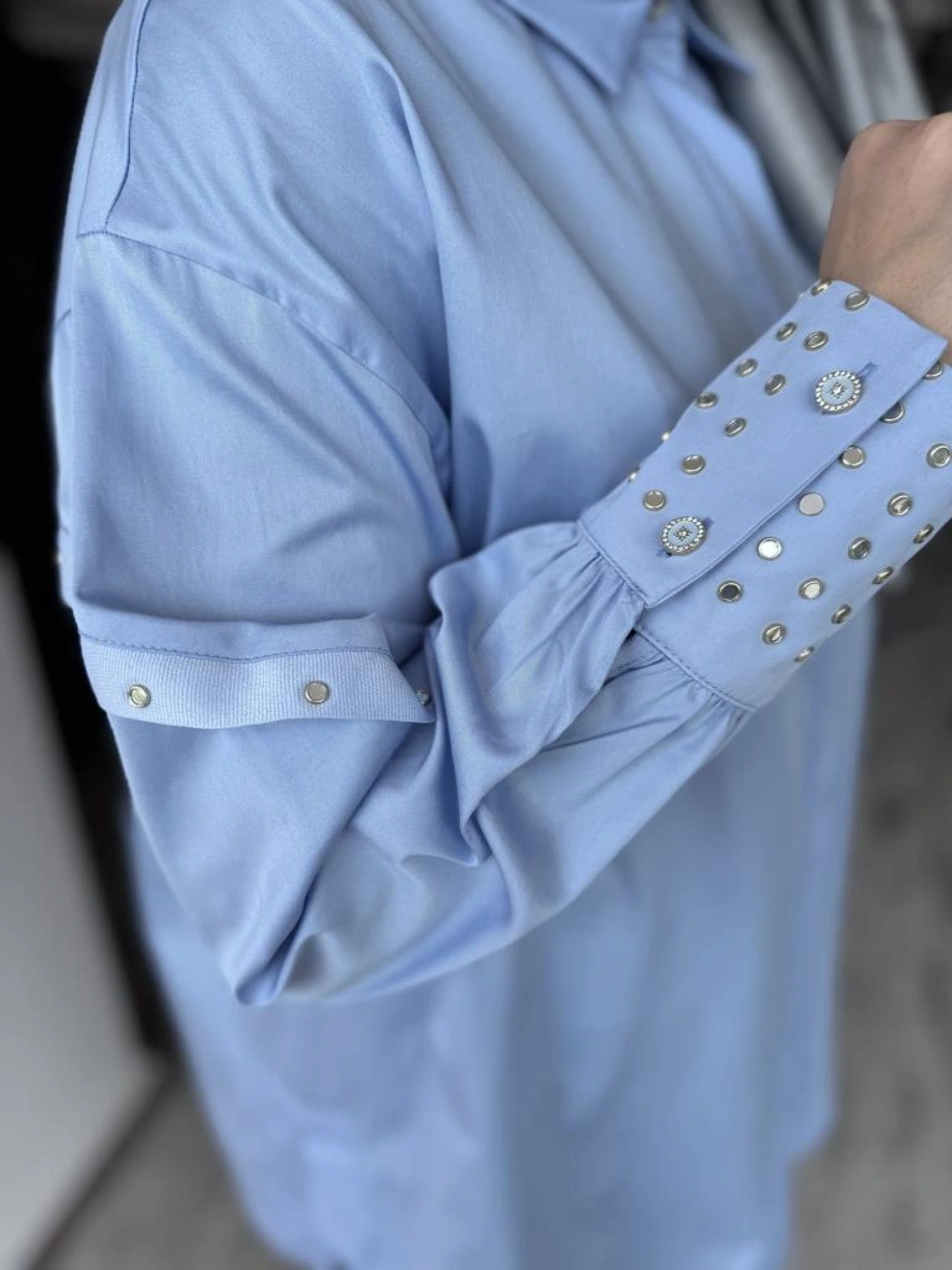 Ghisa Kolları Kuşgözü Detaylı Poplin Gömlek G4849