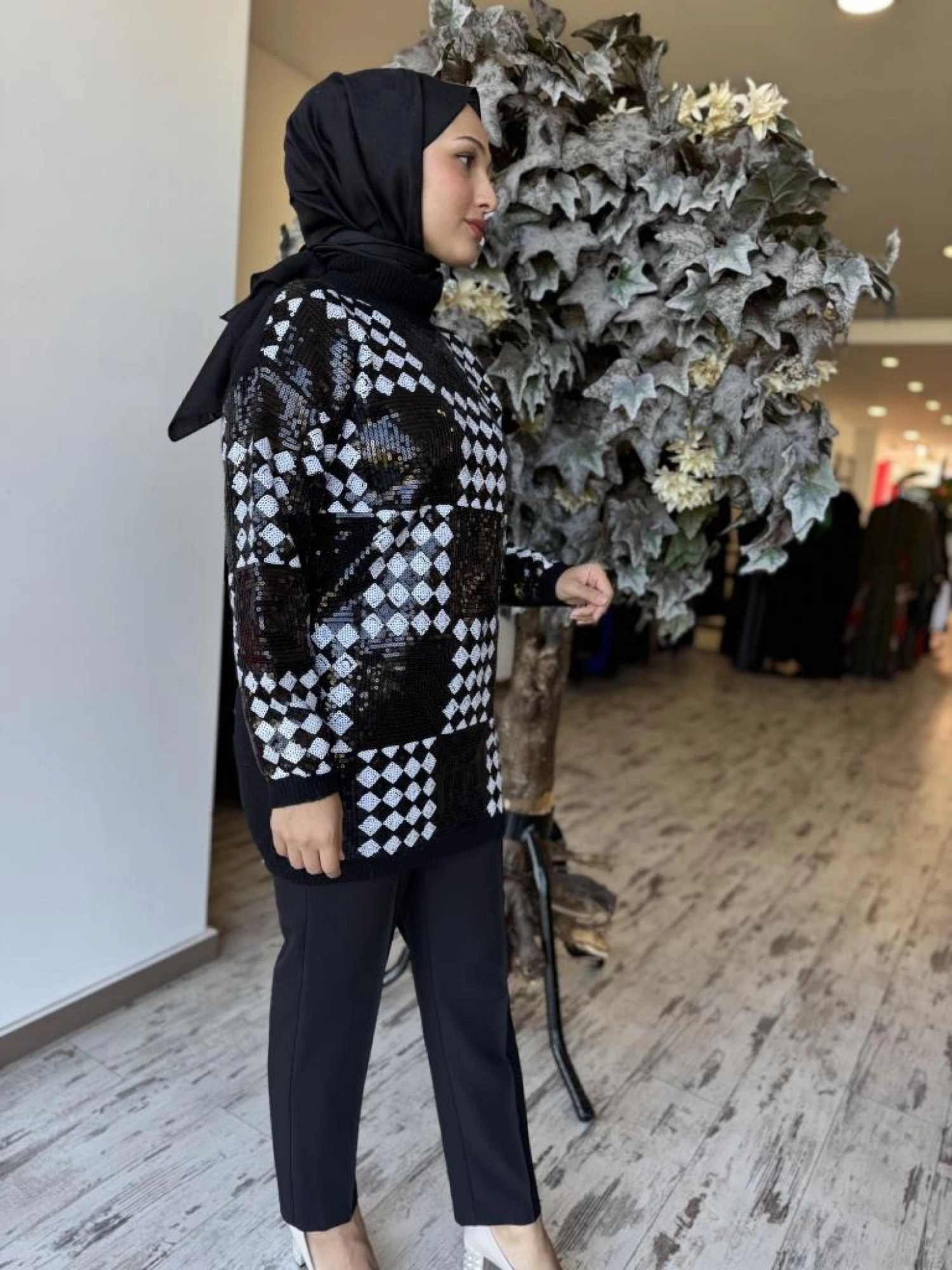 Ghisa Payet Detaylı Triko Tunik G241466