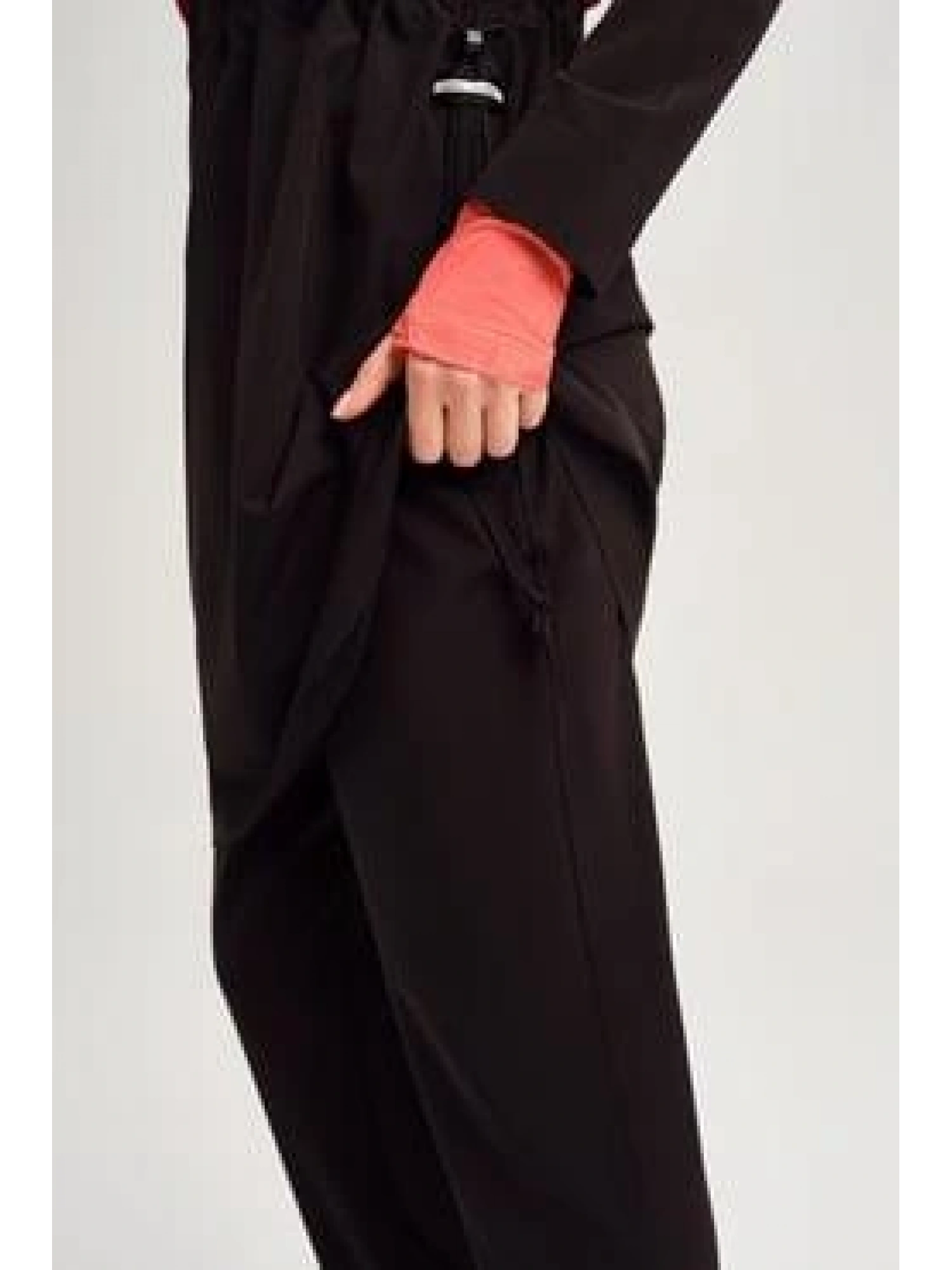 Haşema Esila Monogram Turuncu Şerit Tam Tesettür Tek Mayo Üstü HSM2934