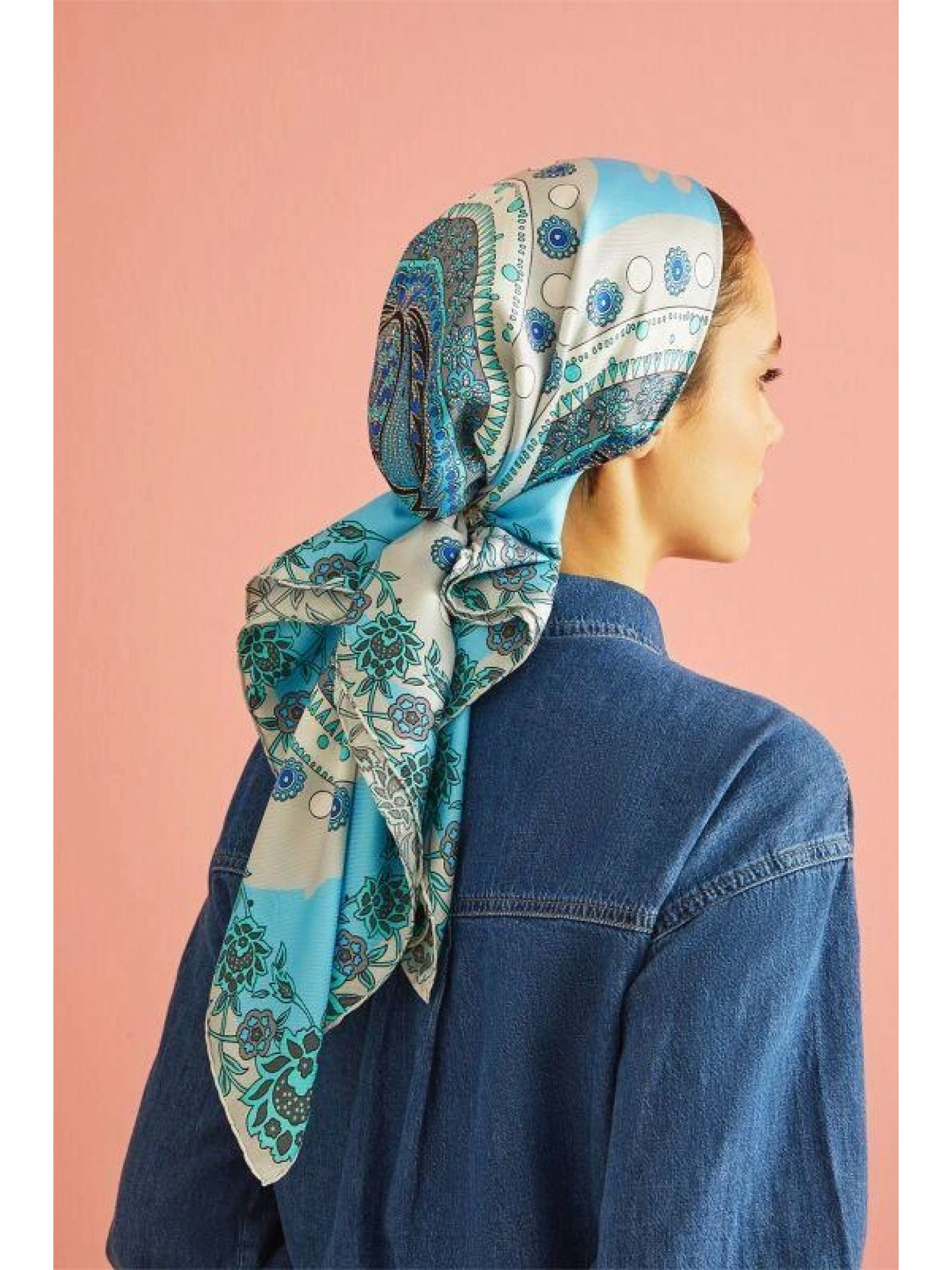 İmannoor Kütahya Tivil İpek Eşarp 90x90 23Y1002