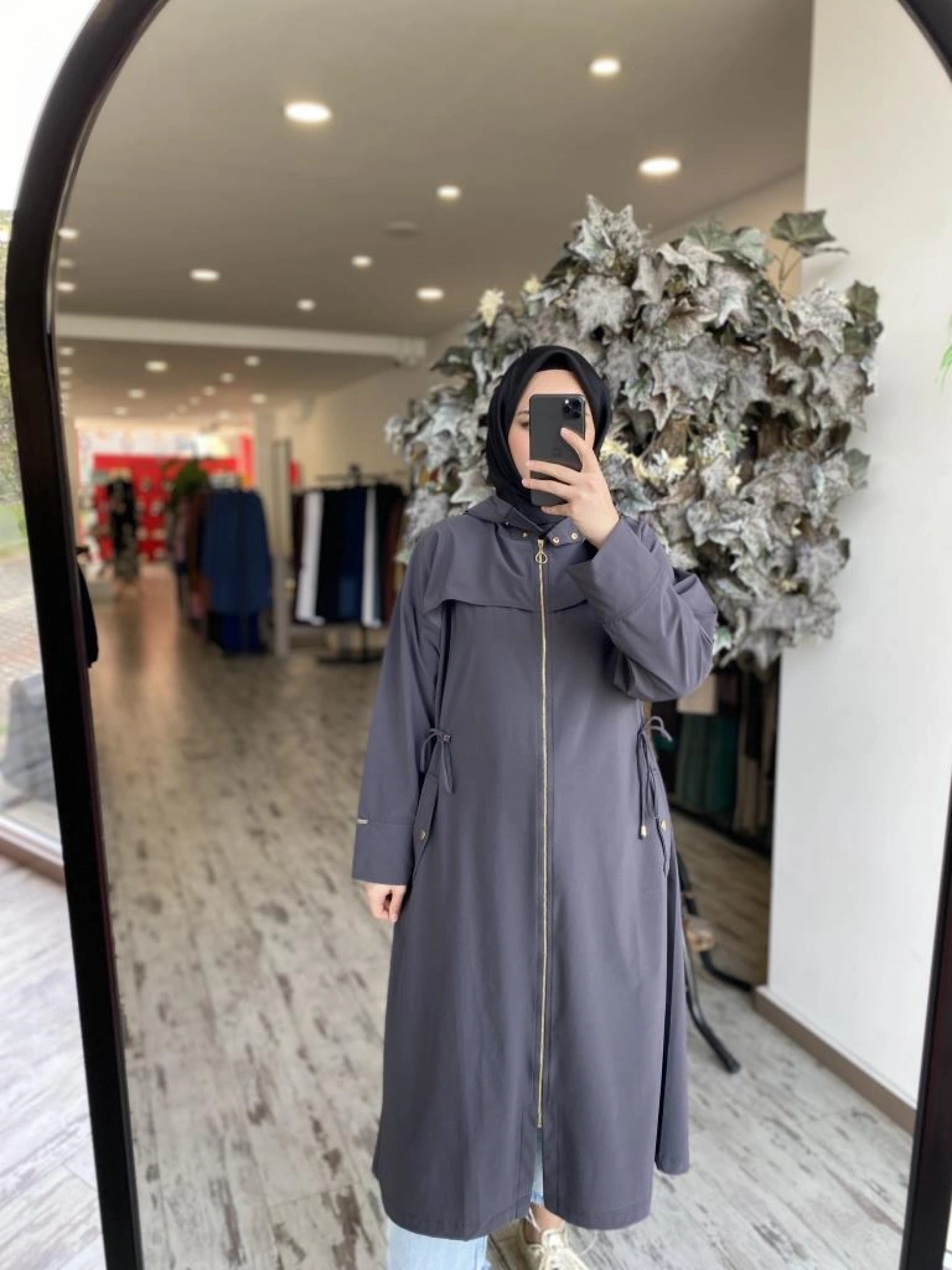 İnvee Belden Büzmeli Kapüşonlu Krınkıl Kap 6830