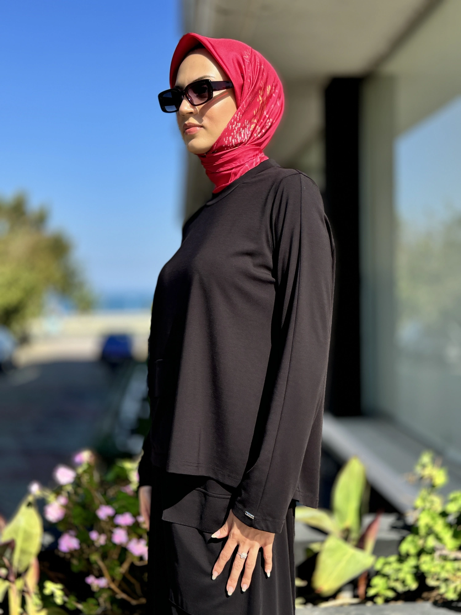 İNVEE Cep Detaylı Bluz Etek Takım 7023