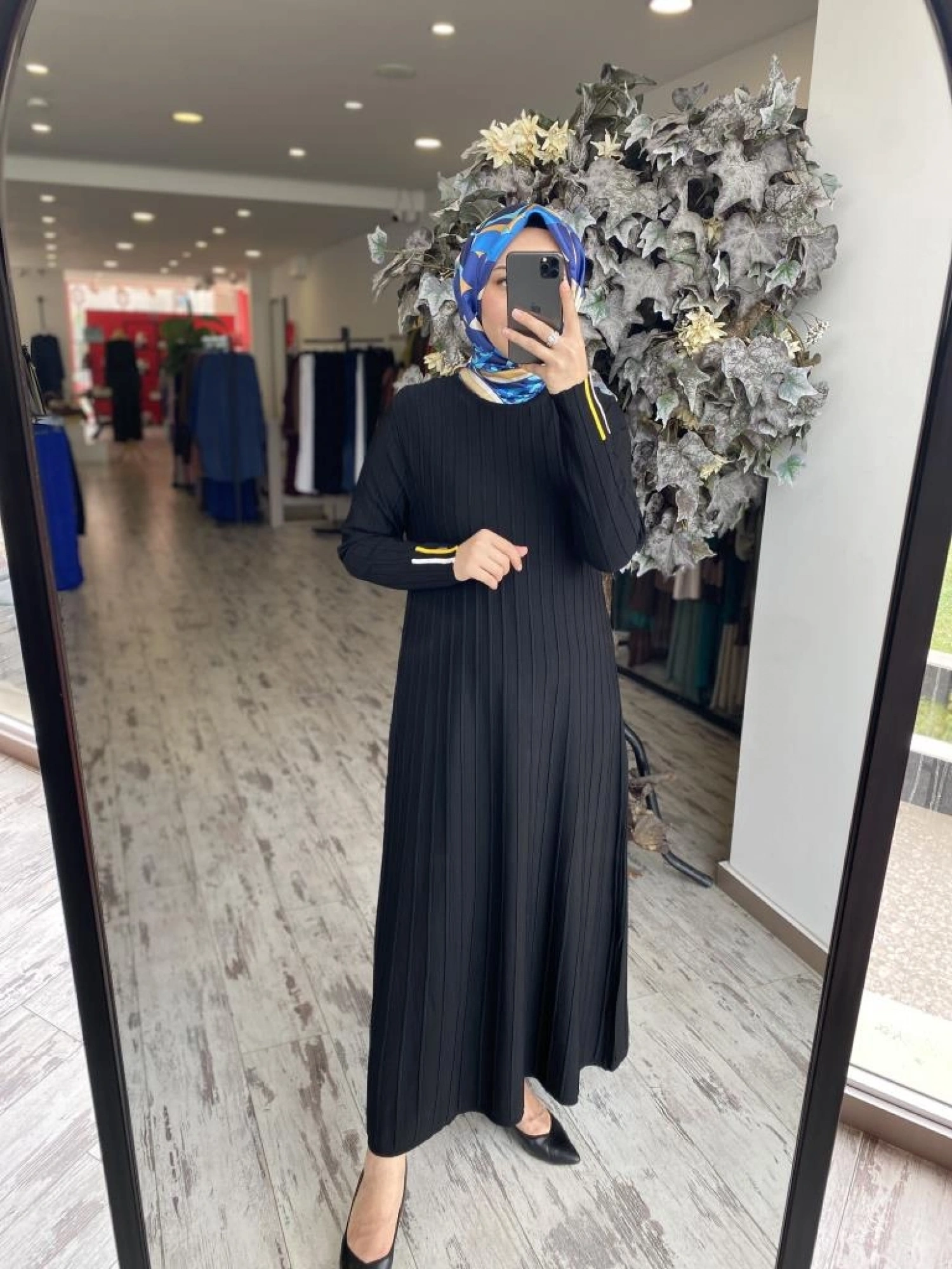 İnvee Çizgili Çan Elbise 6924