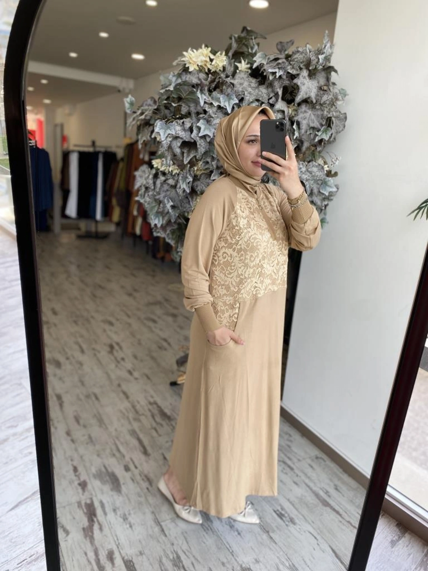 İnvee Dantelli Elbise 6877