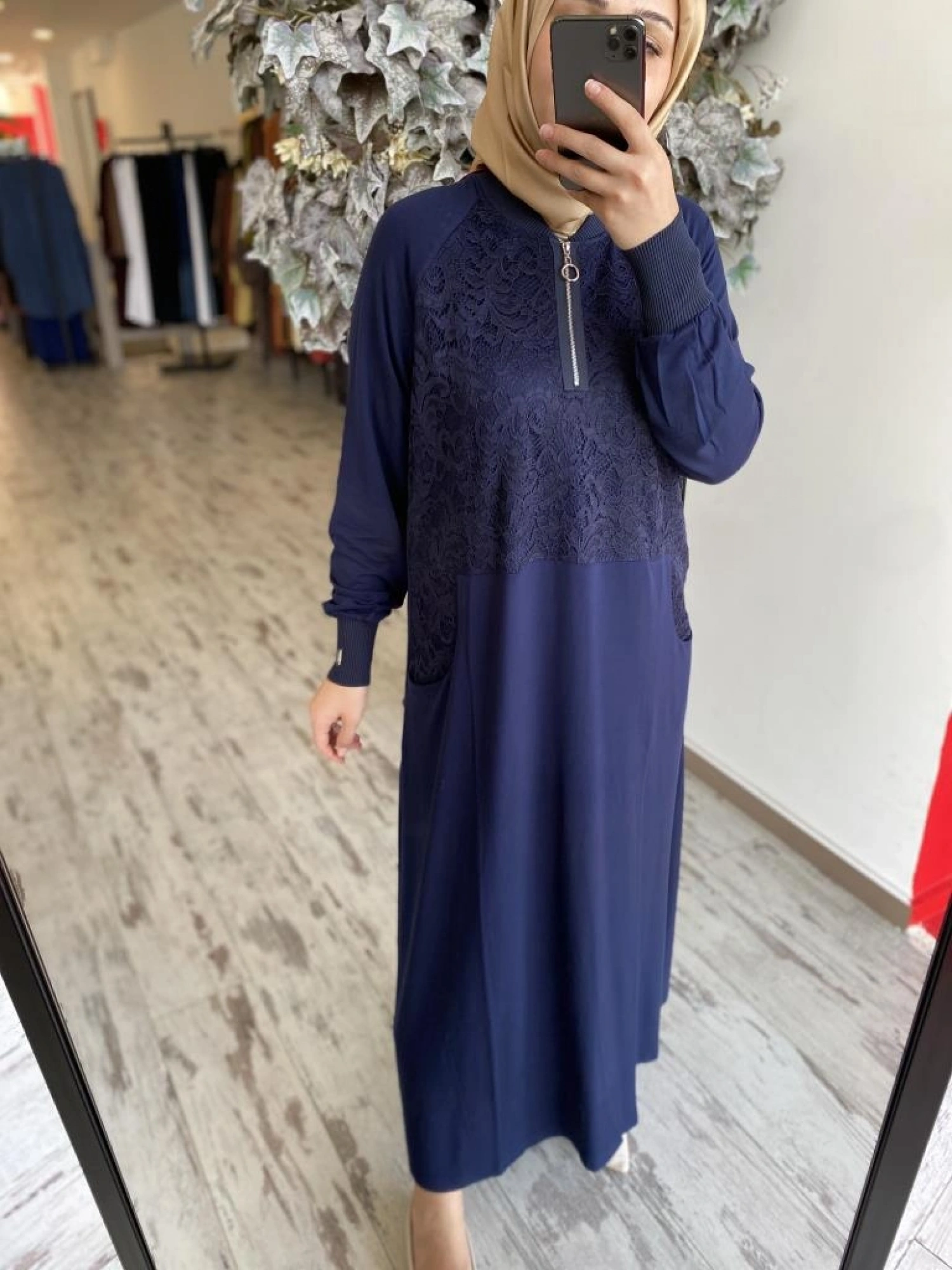 İnvee Dantelli Elbise 6877