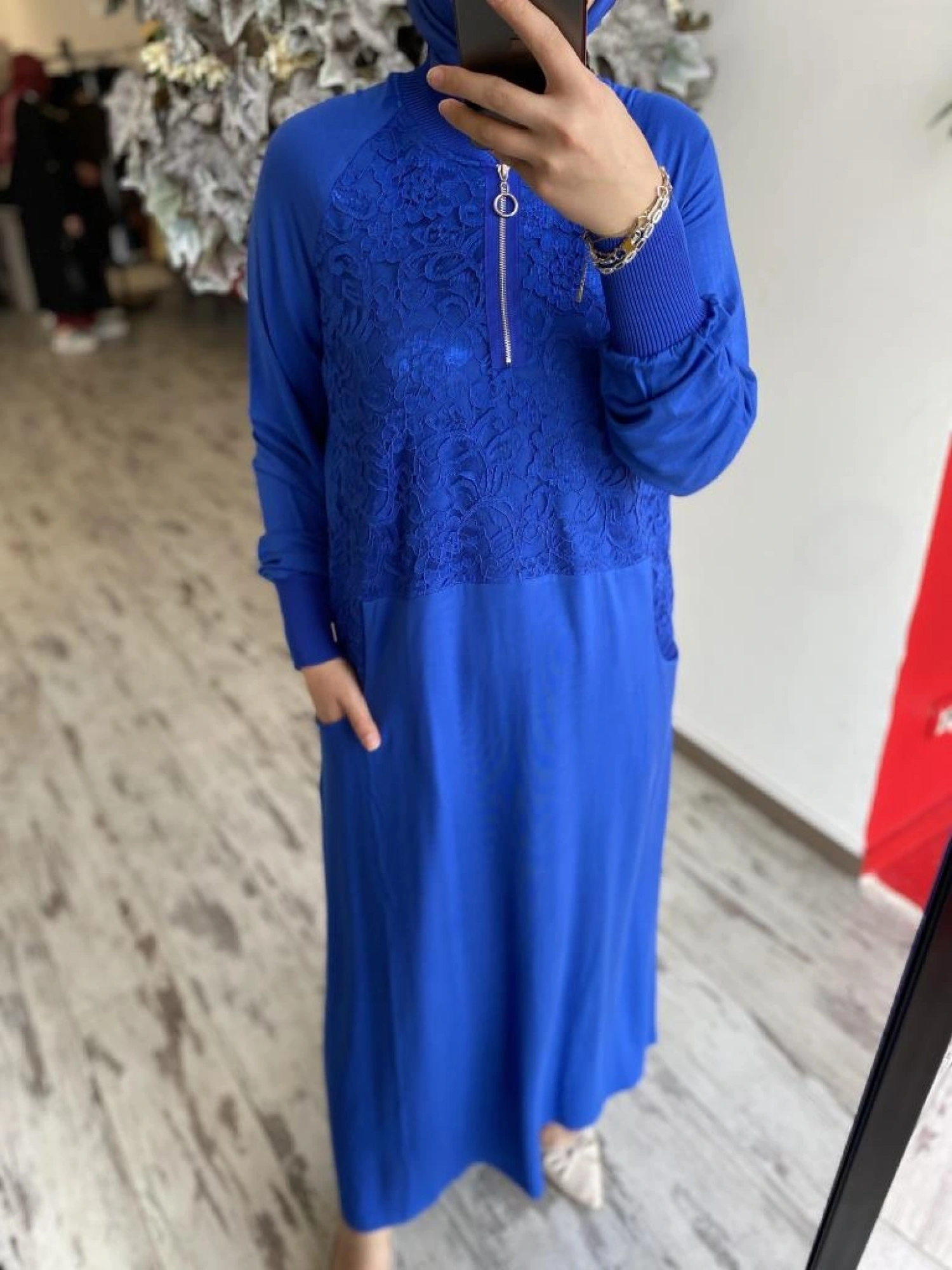 İnvee Dantelli Elbise 6877