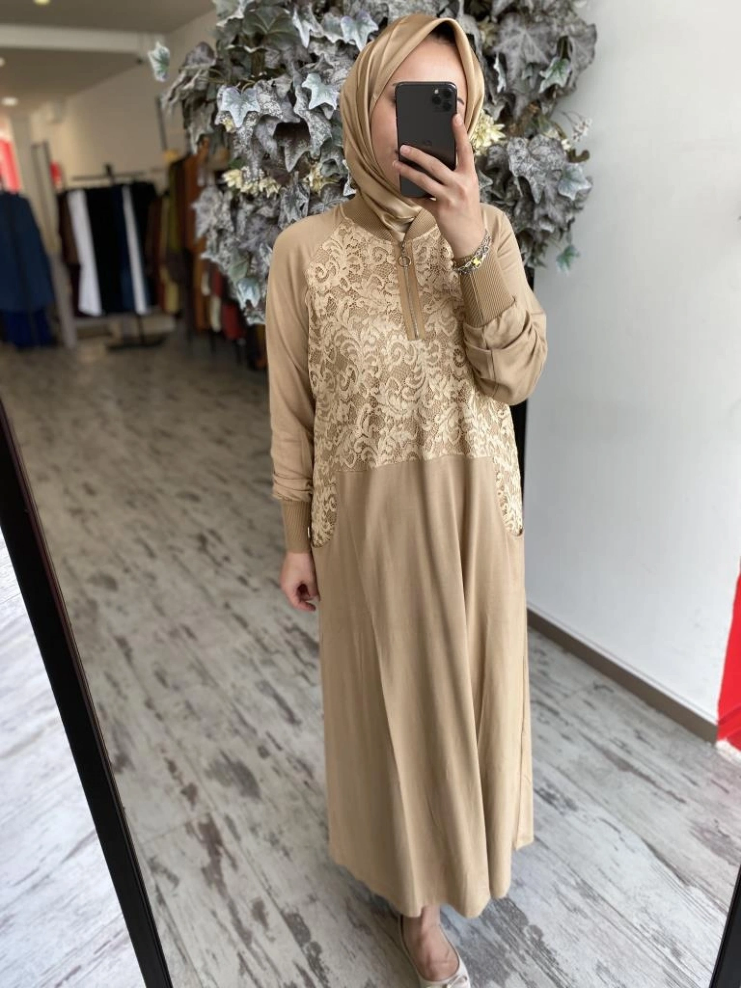 İnvee Dantelli Elbise 6877