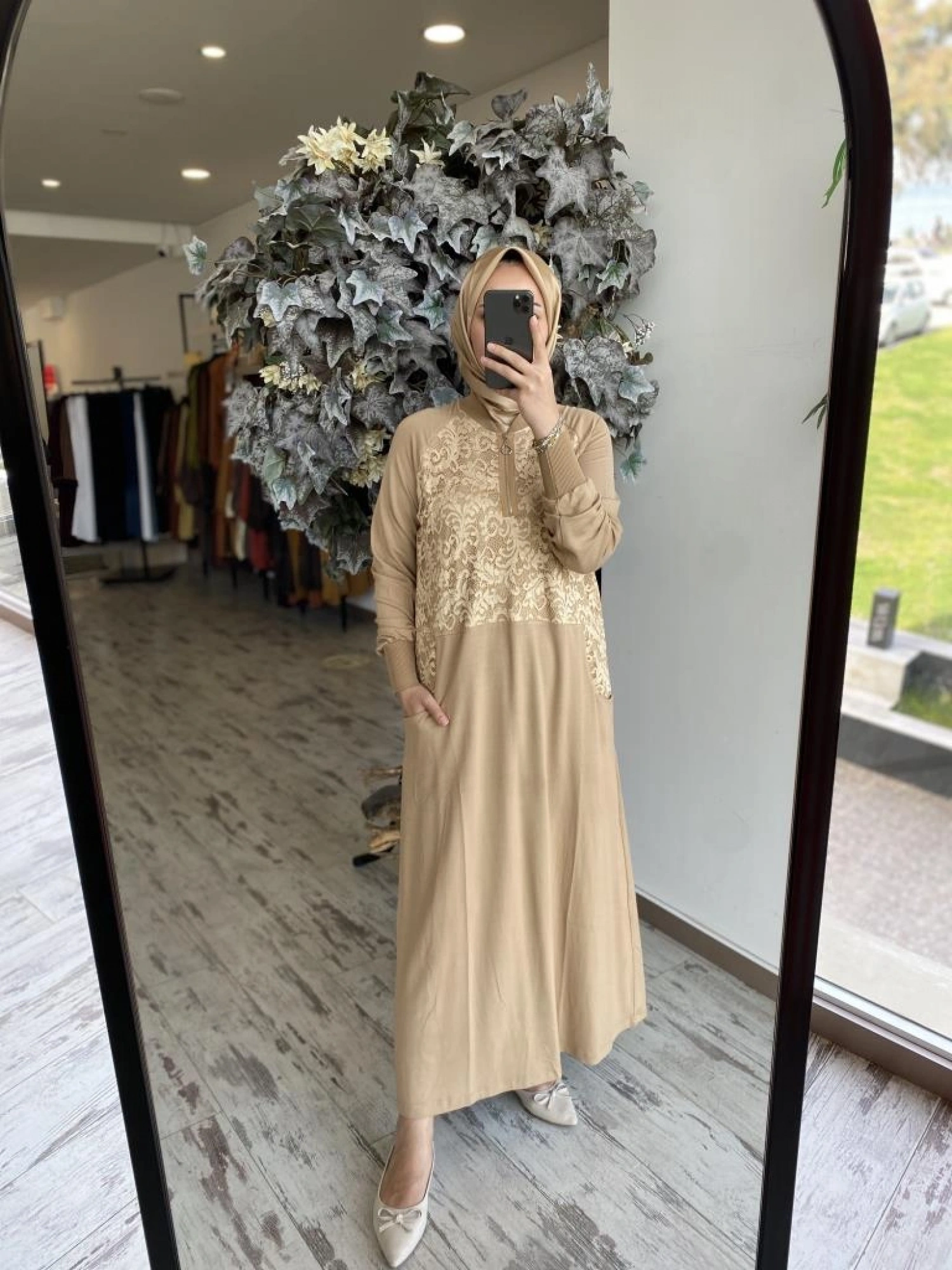 İnvee Dantelli Elbise 6877