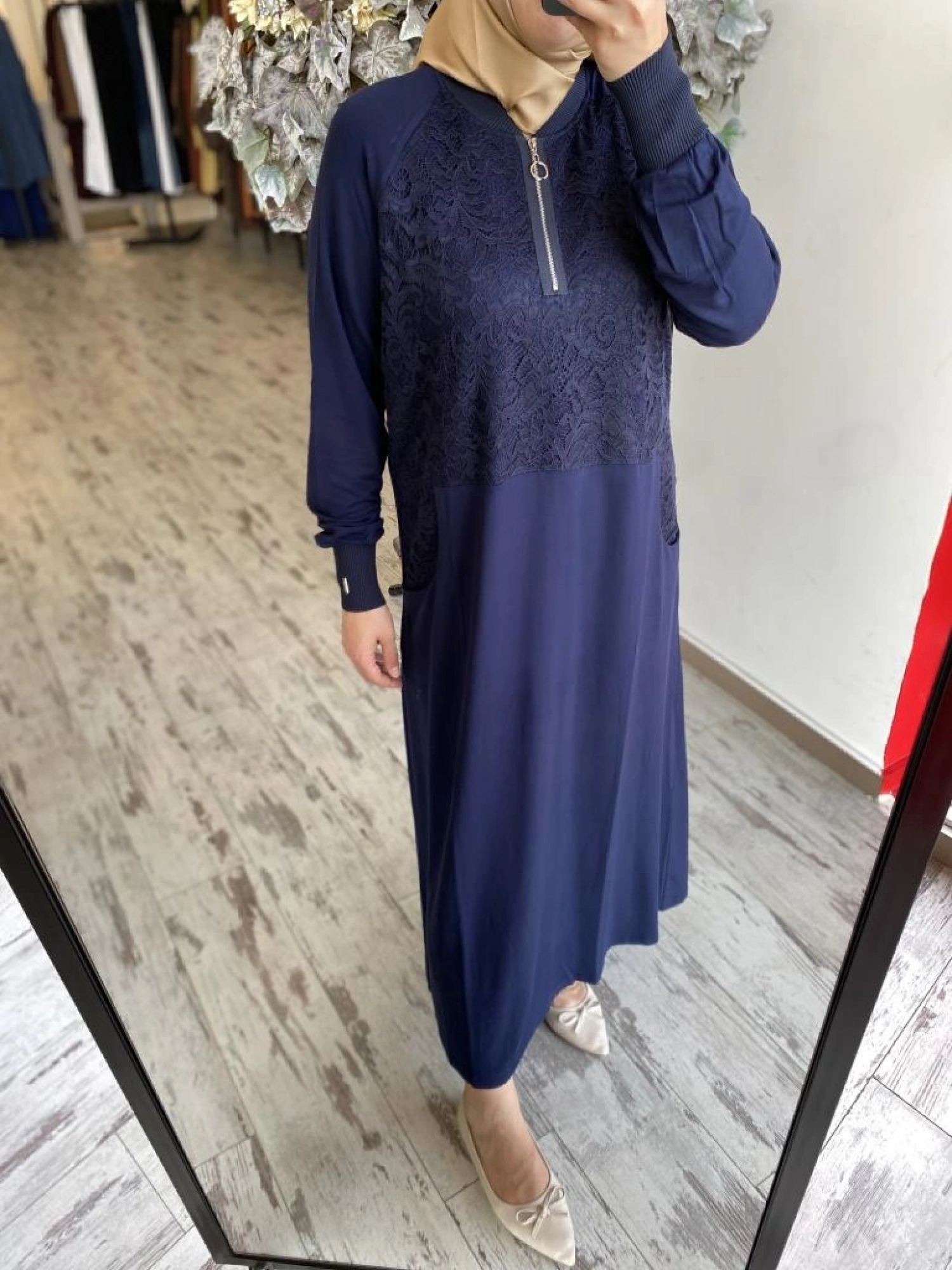 İnvee Dantelli Elbise 6877