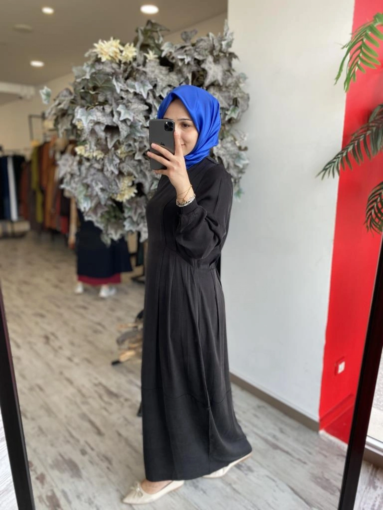 İnvee Gizli Cep Detaylı Modal Elbise 7013