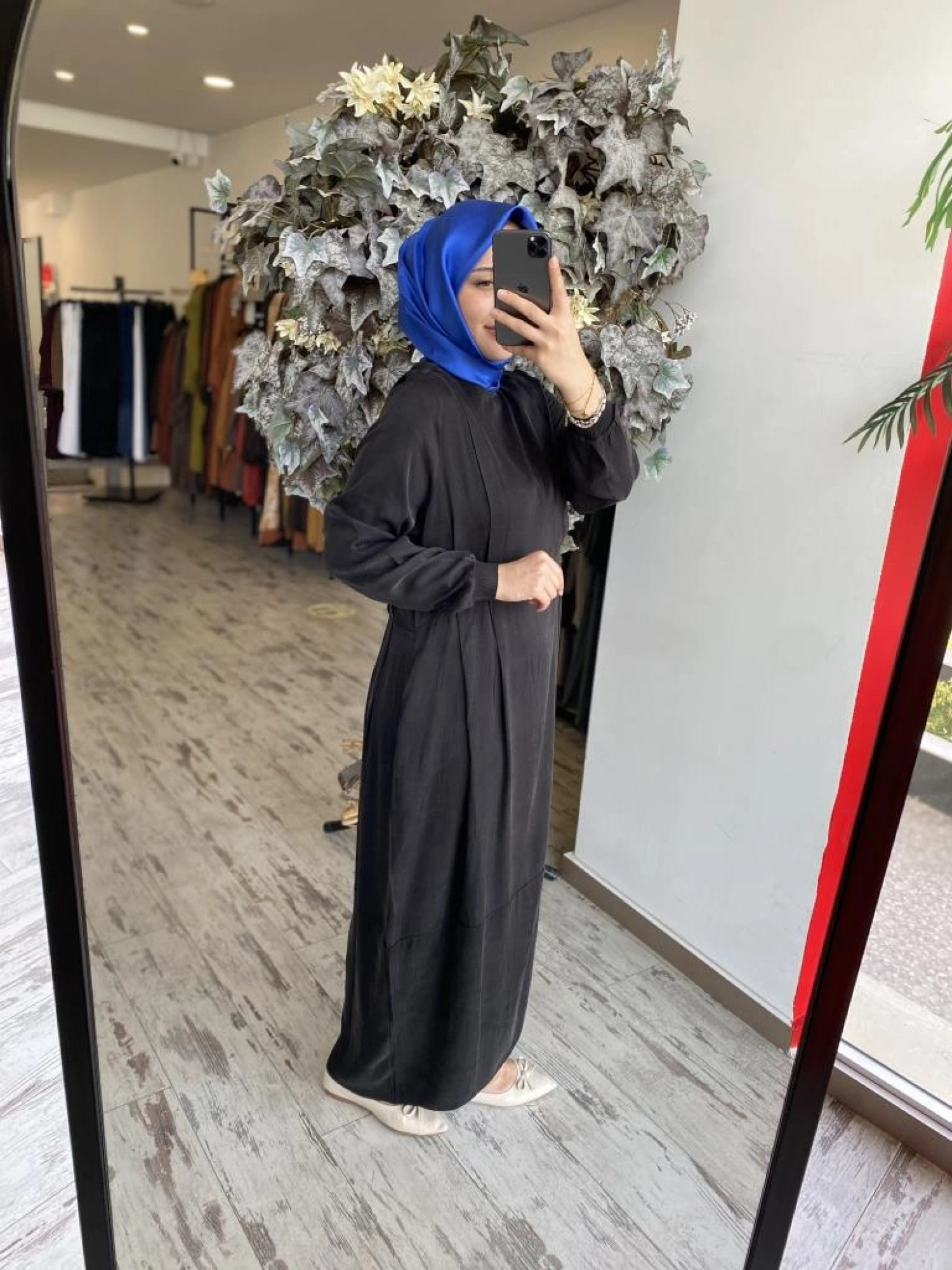 İnvee Gizli Cep Detaylı Modal Elbise 7013