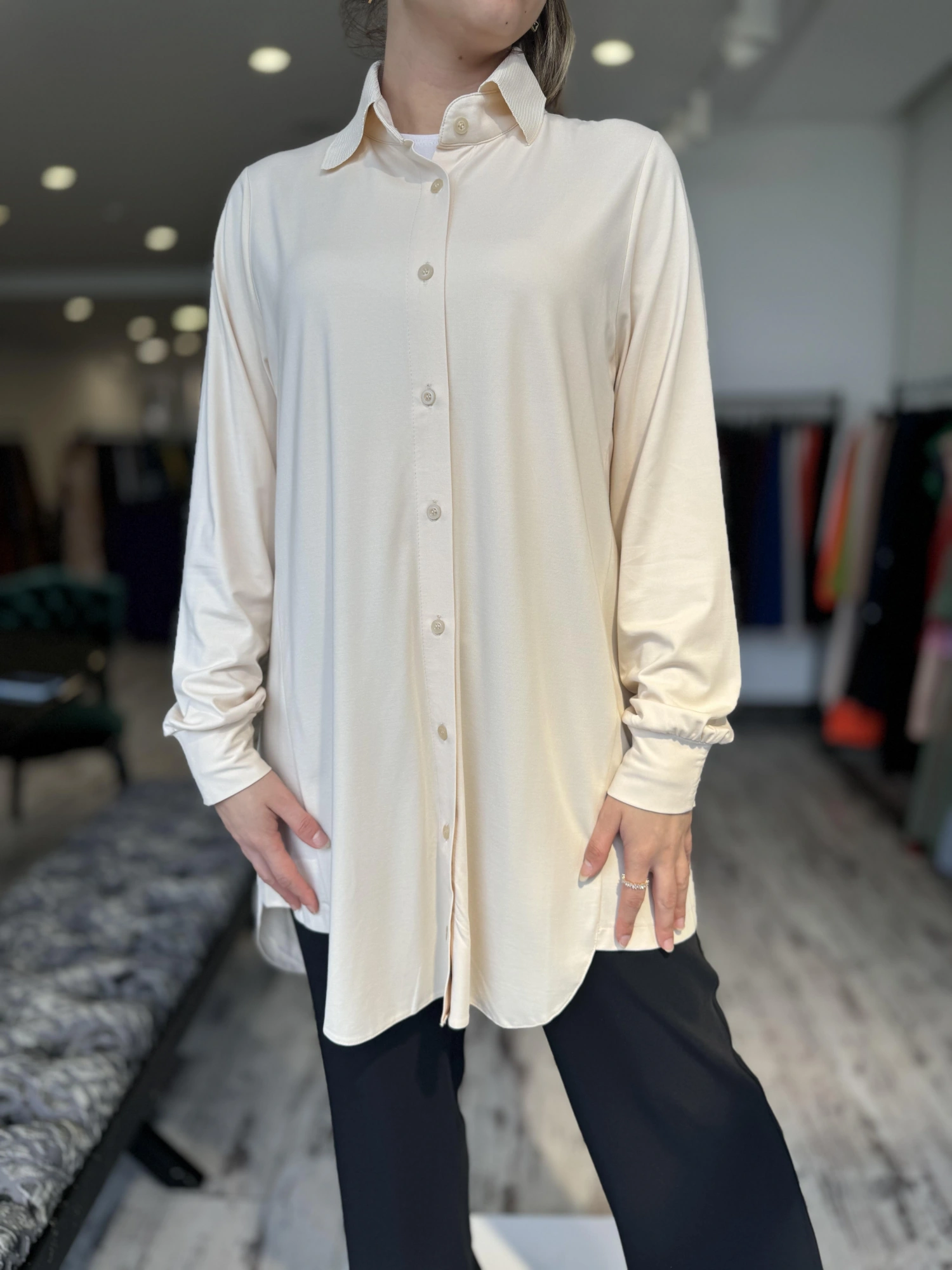 İnvee Modal Penye Gömlek 6926