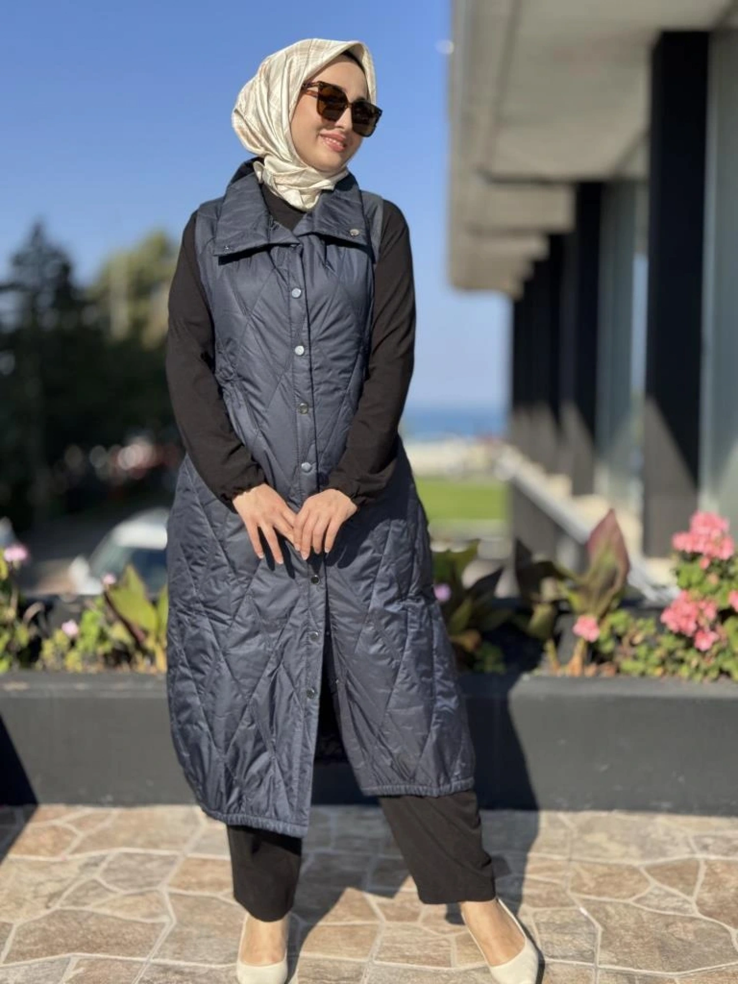 İnvee Triko Detaylı Kapitone Yelek 6916