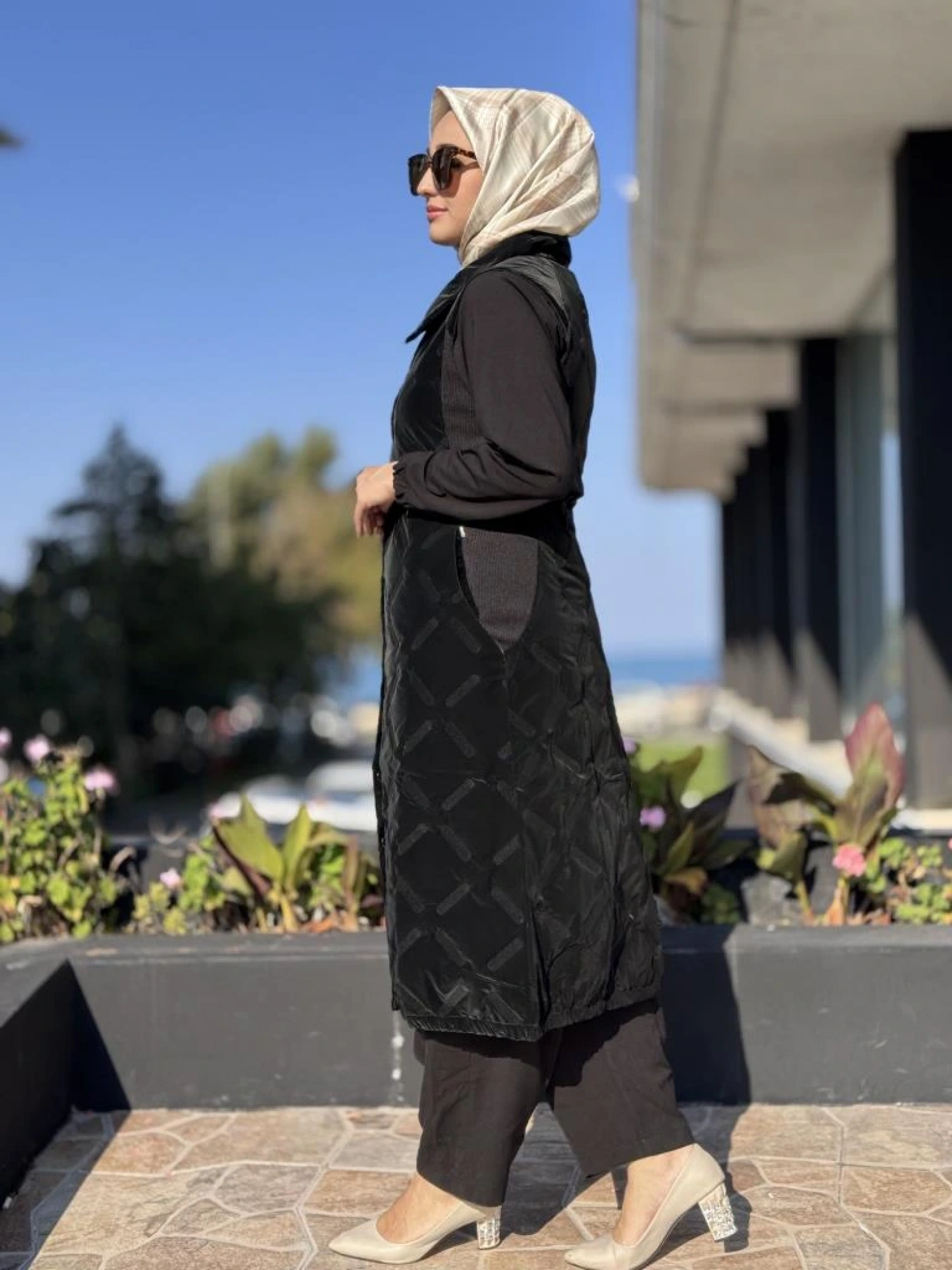 İnvee Triko Detaylı Kapitone Yelek 6916