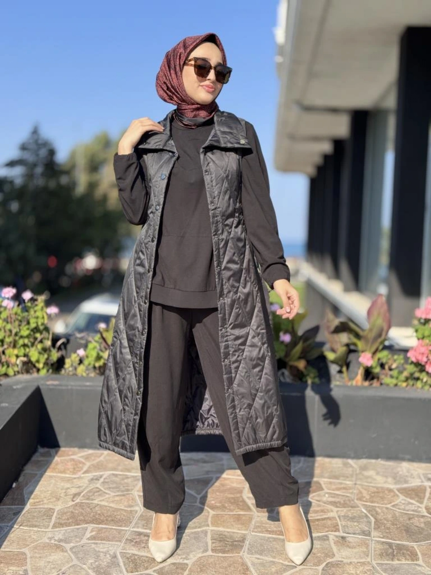 İnvee Triko Detaylı Kapitone Yelek 6916