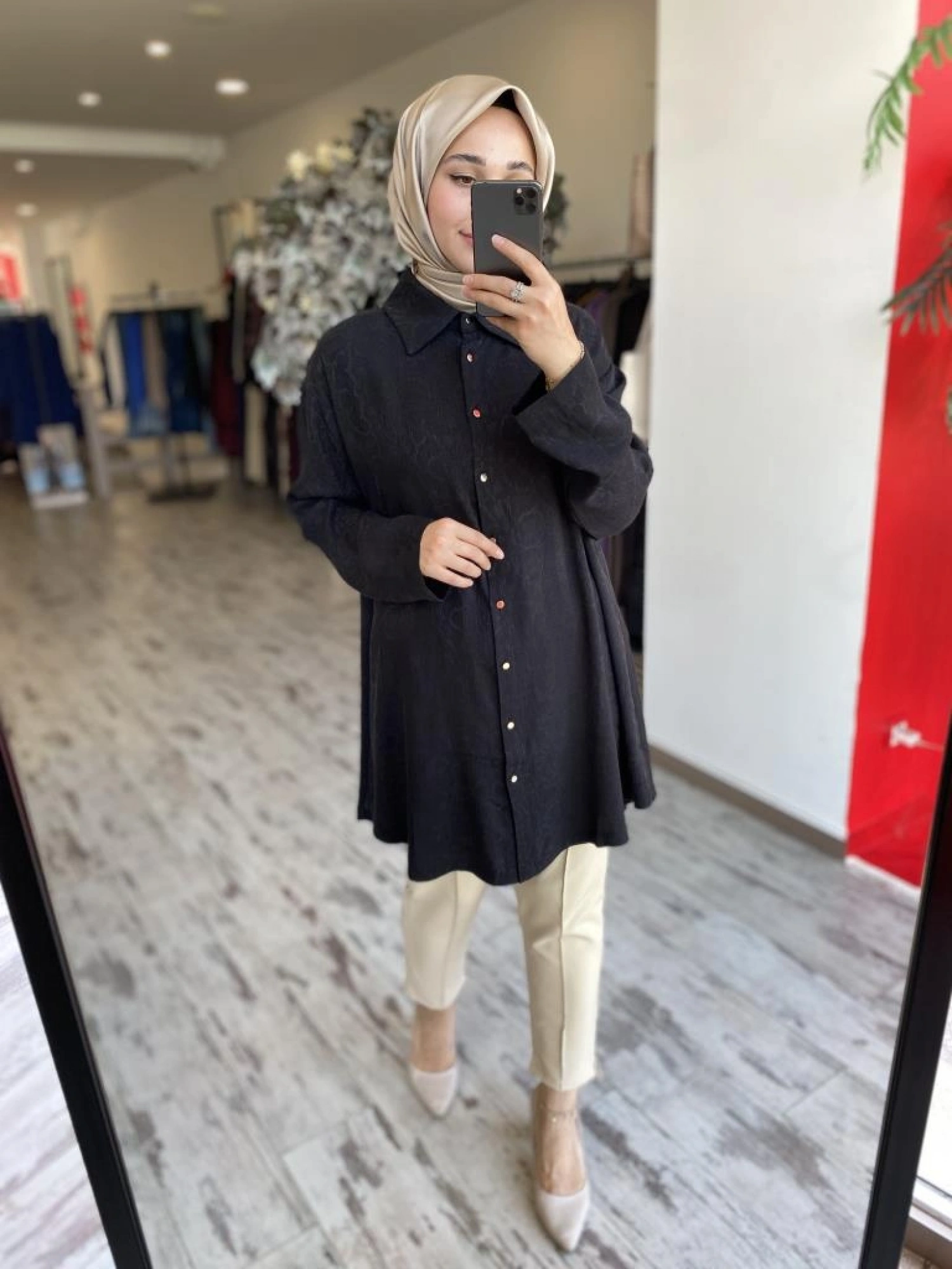 İnvee Yılan Desen Gömlek 7108