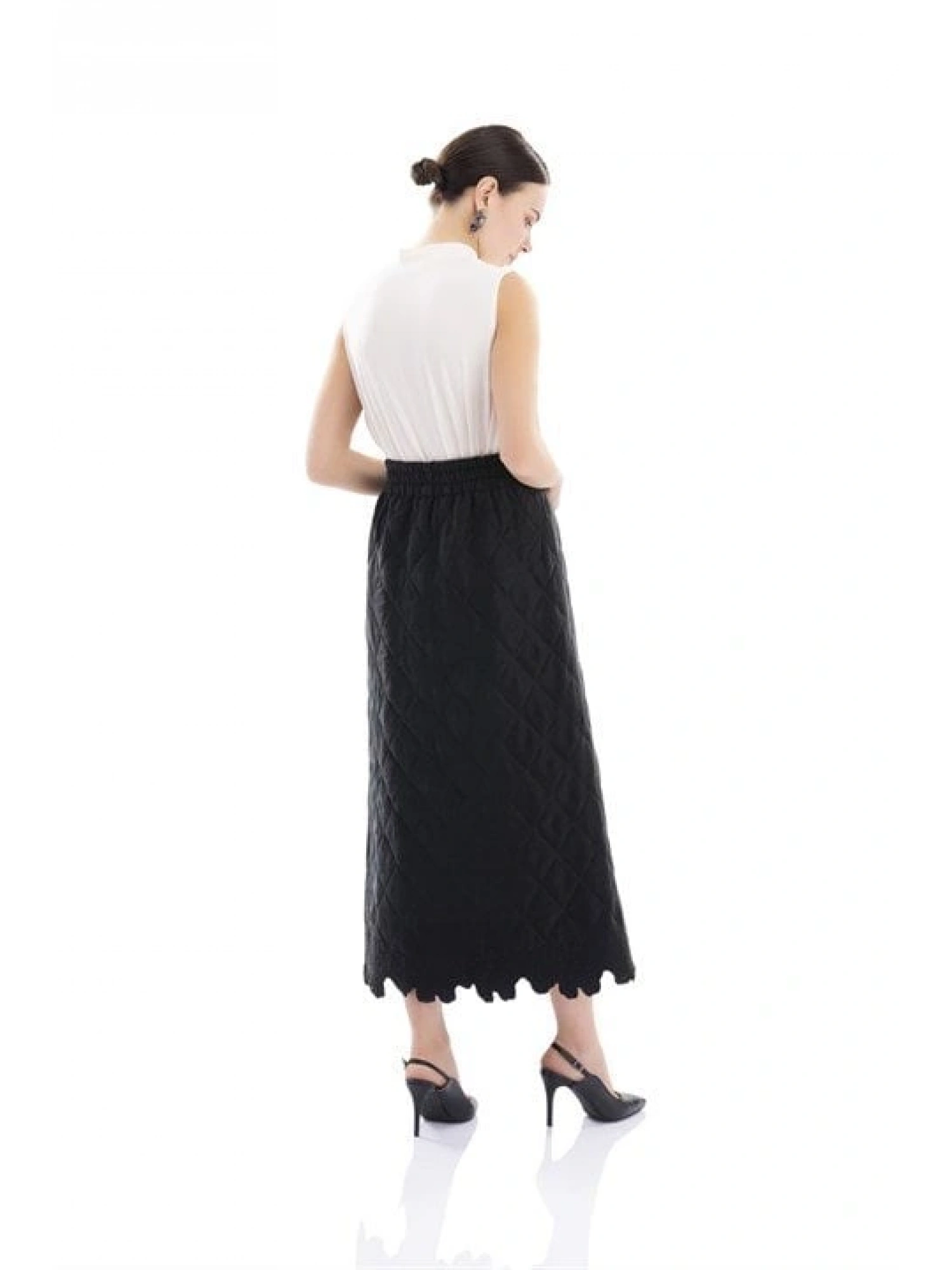 İpek Kapitone Etek ZEMS-2233