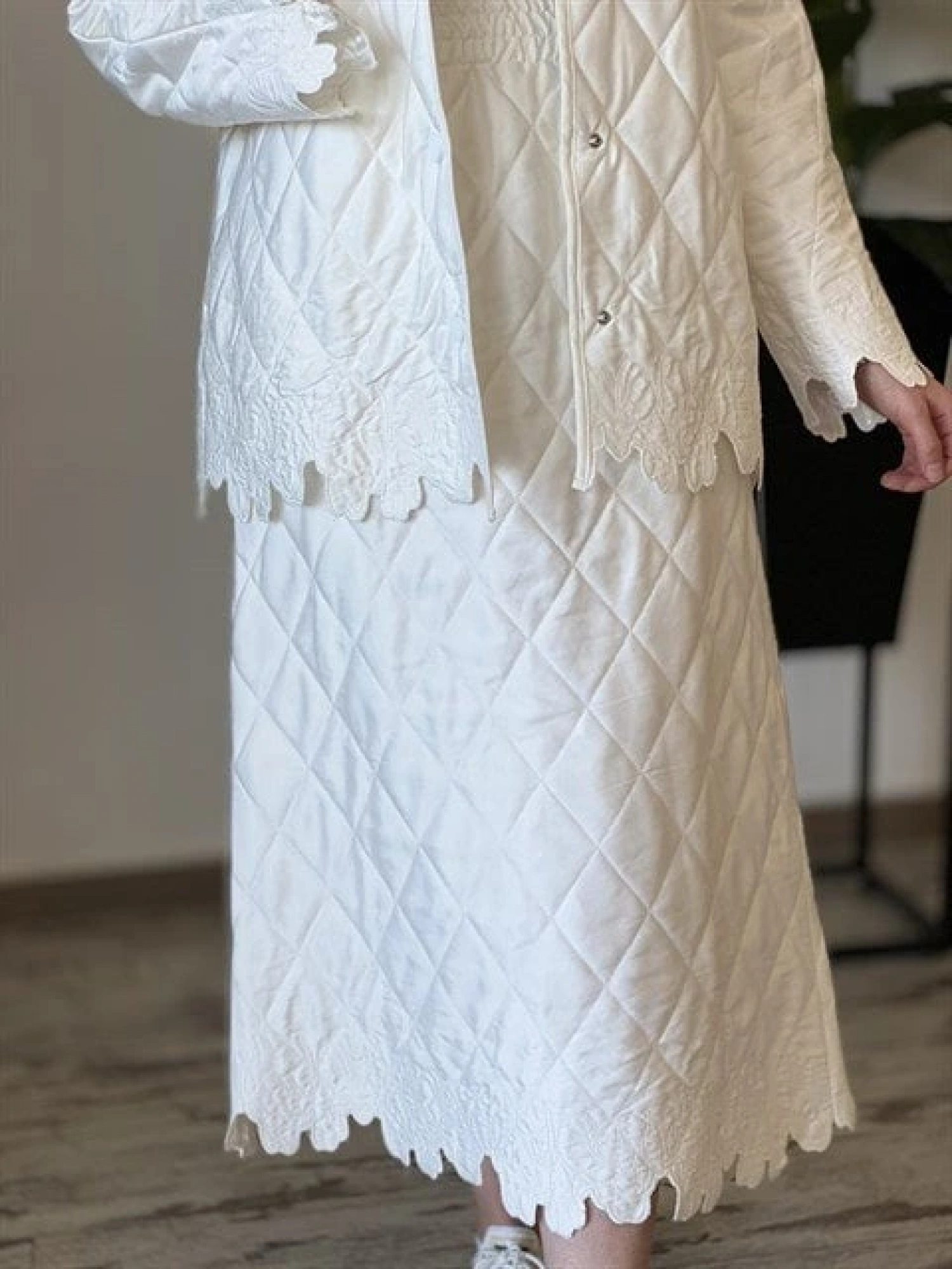 İpek Kapitone Etek ZEMS-2233