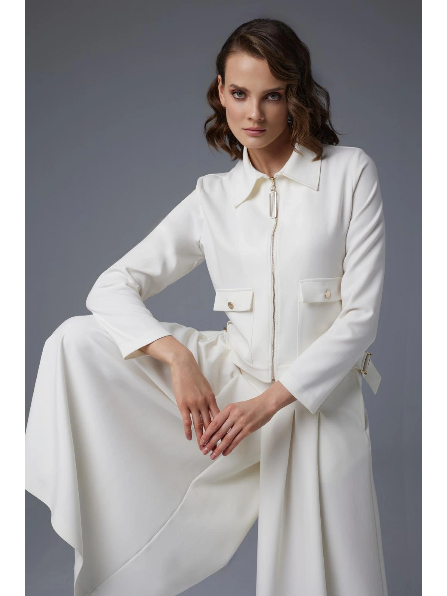 Jamila Sarah Kısa Ceket Pantolon/Etek Takım 9014