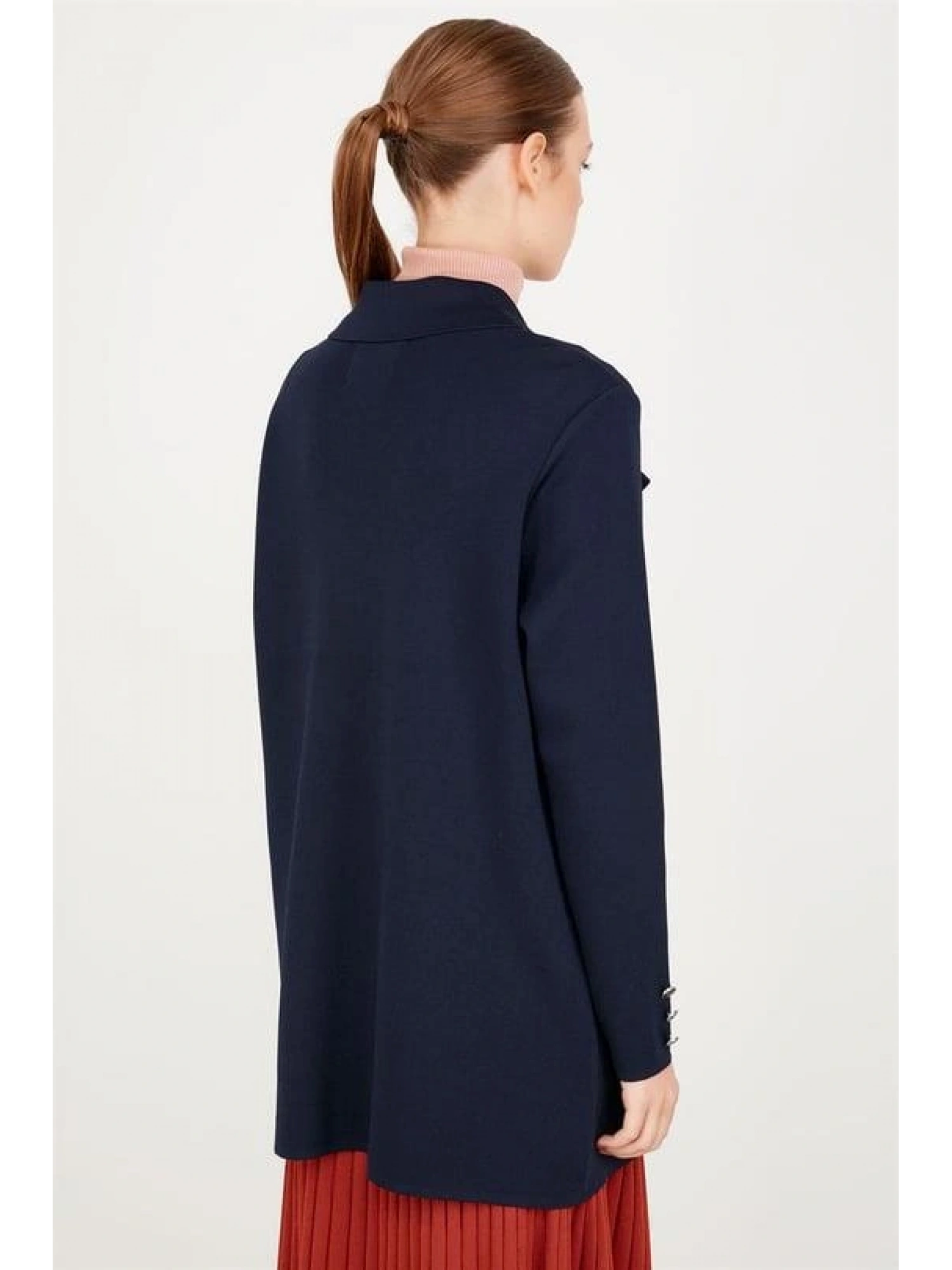 Kruvaze Yaka Rayon Ceket/Hırka HRK21464