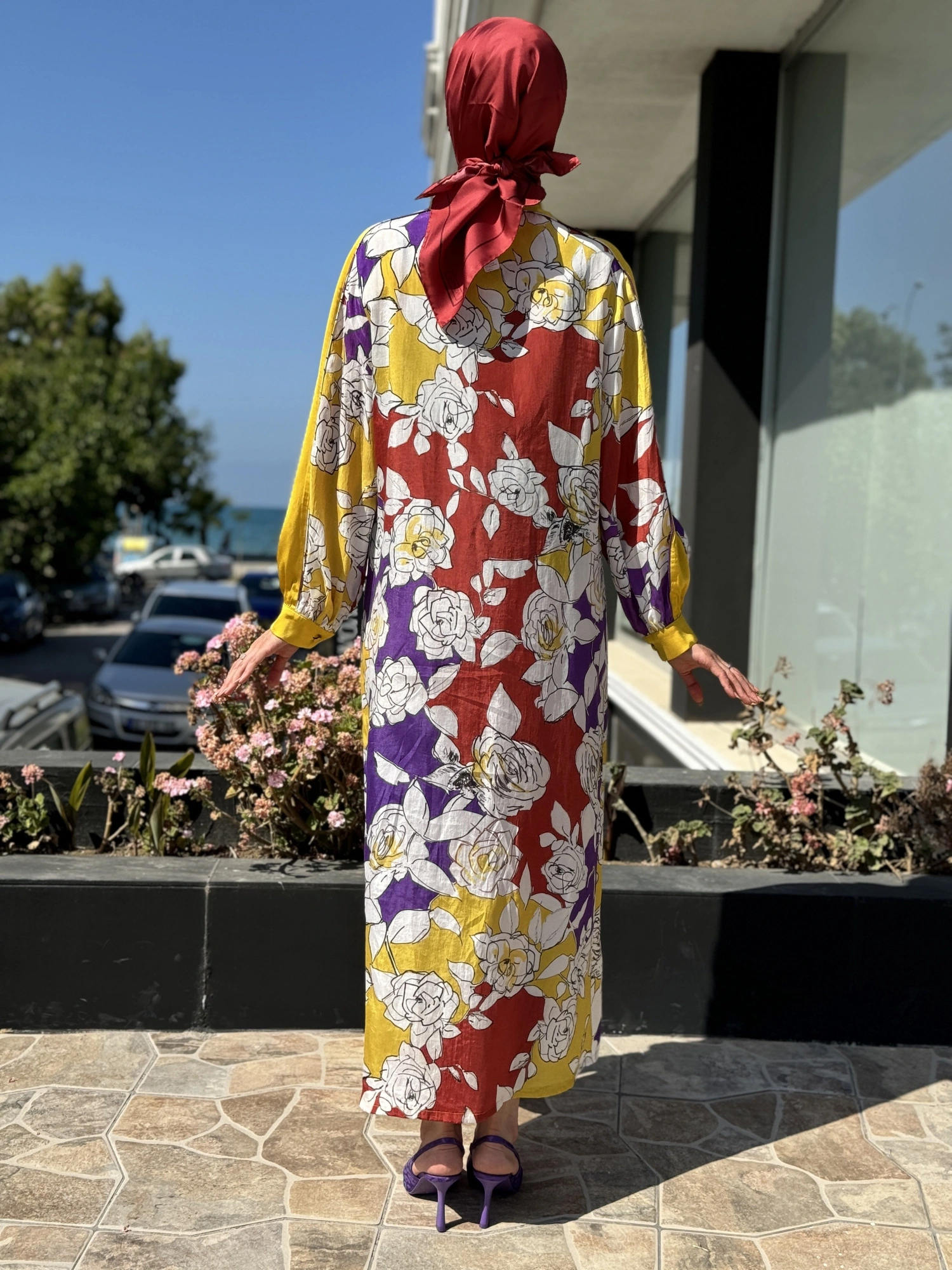 Lisa Desenli Elbise 3078