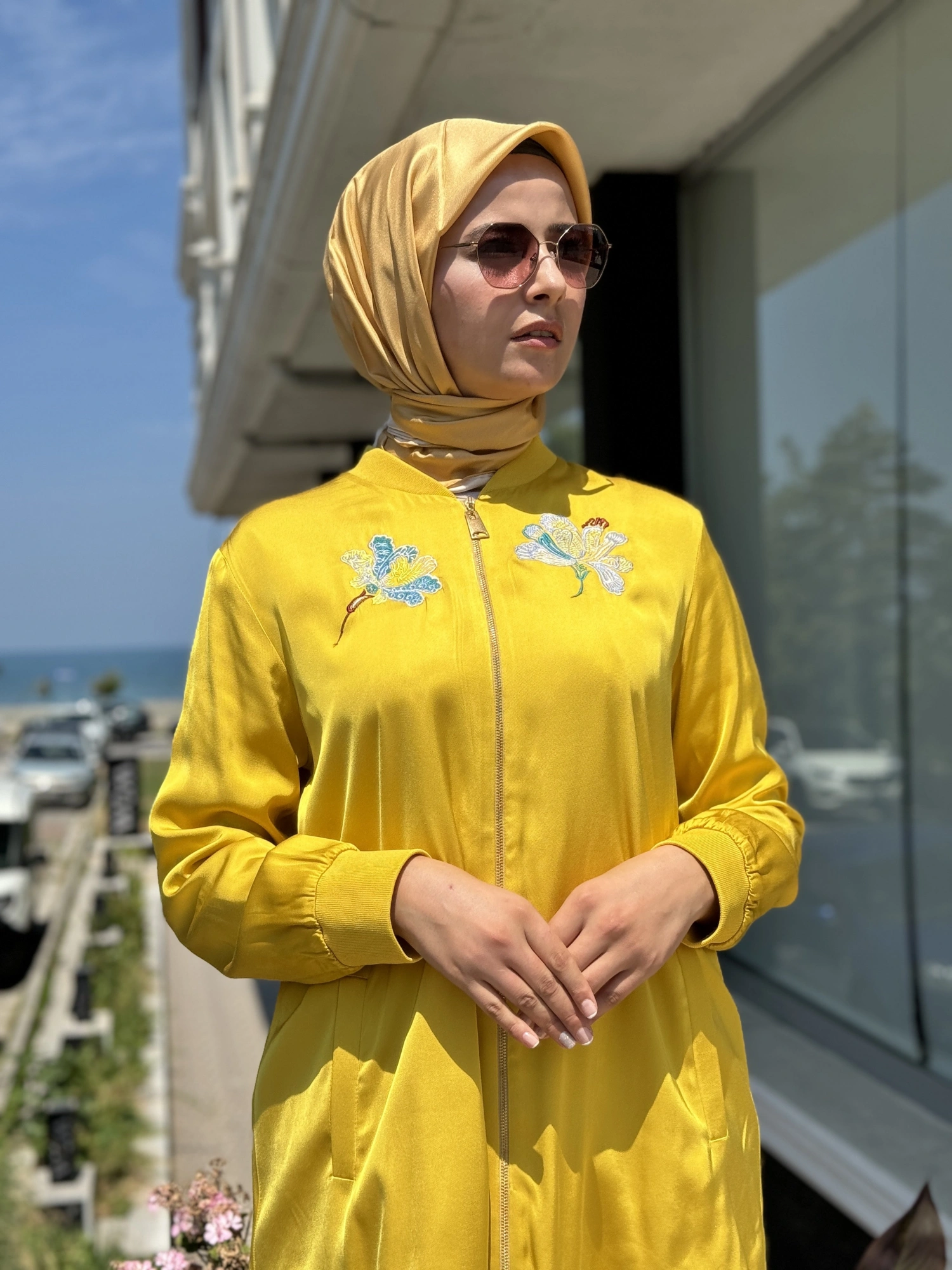 Lisa Sırtı Ve Göğsü İşlemeli Ceket  Pantolon Takım 3026