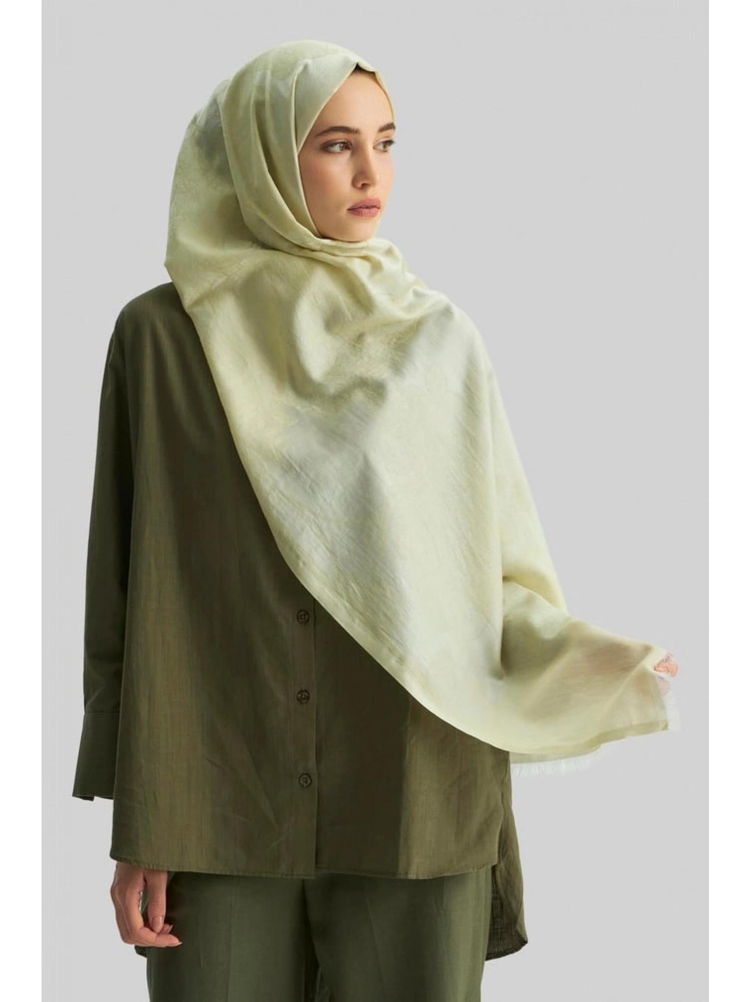 Maisa Efraz 70x190 Pamuk İpek Jakarlı Şal