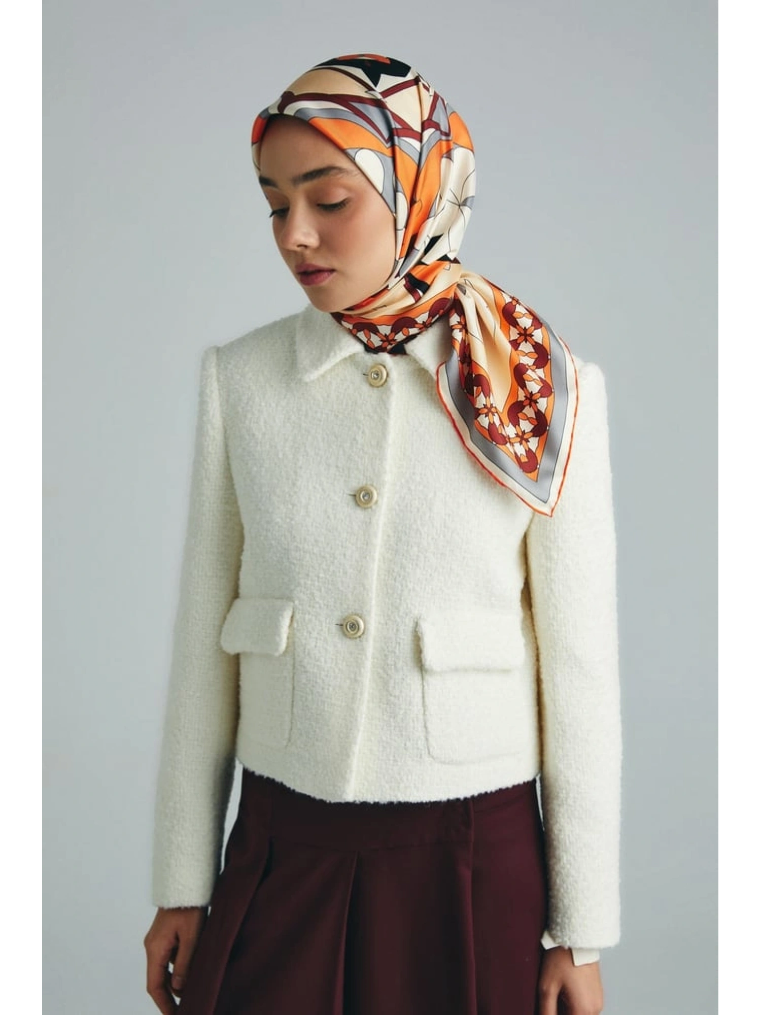 Maisa Rana 90X90 Twil İpek Eşarp