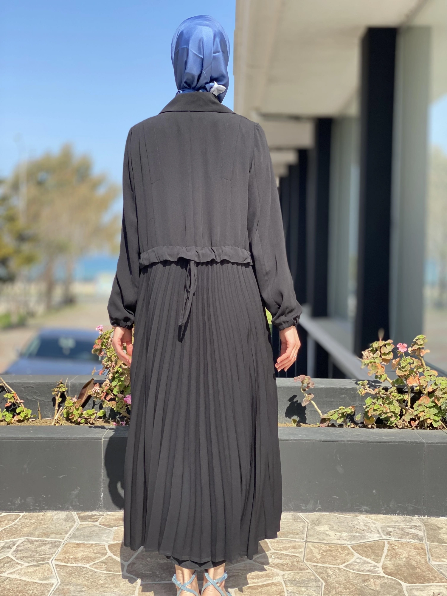 Misswhence Arkası Pliseli Fermuarlı Pardesü 35516